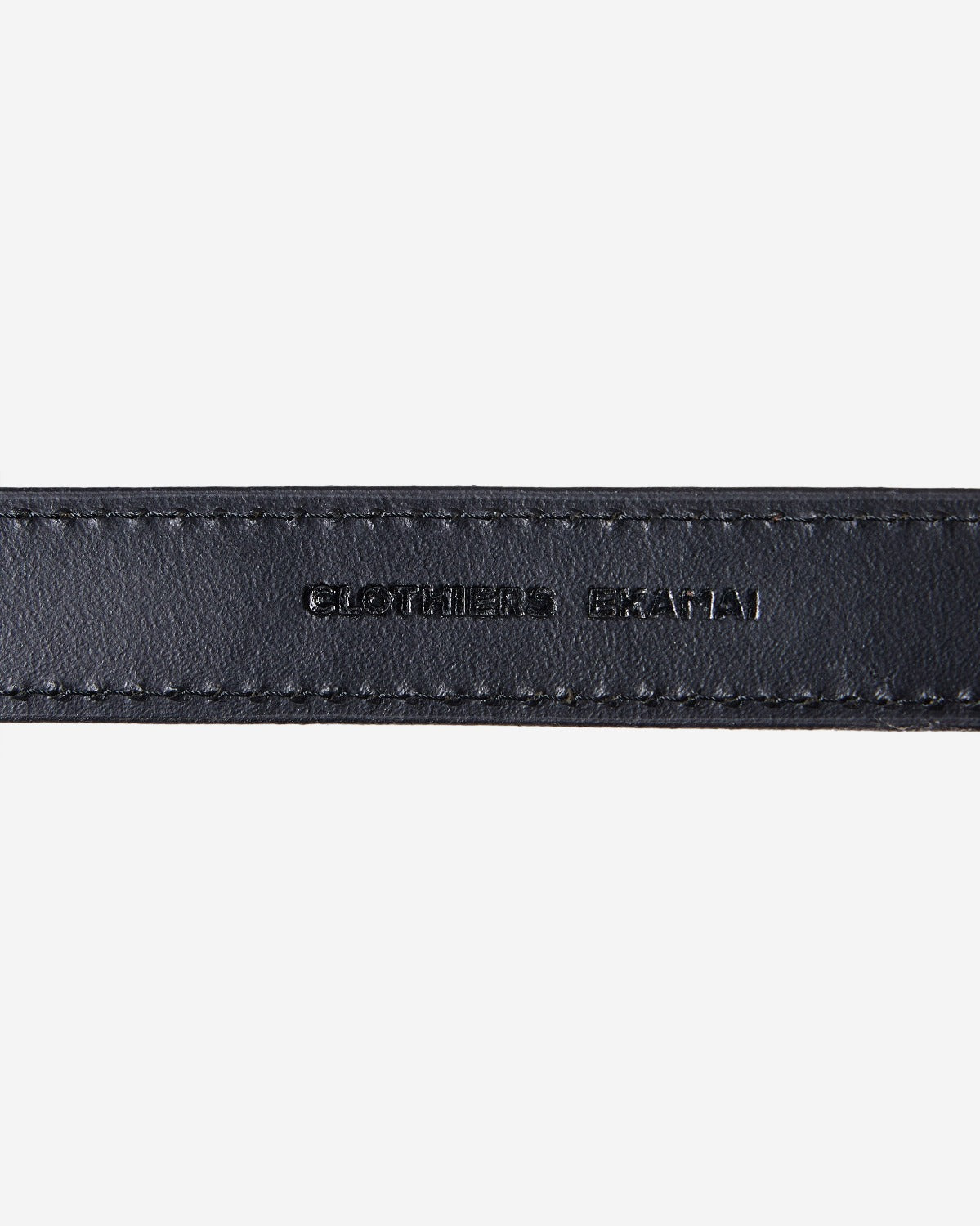 Slim Leather Belt - Black