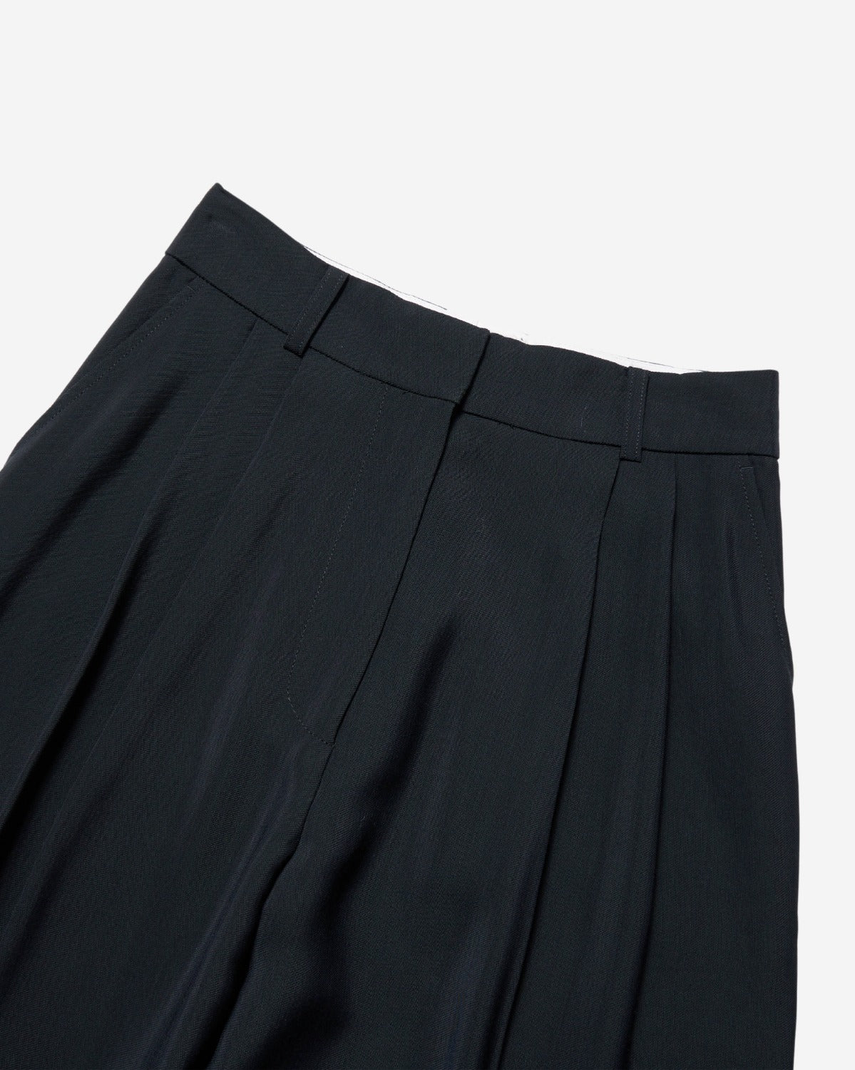 Double Pleat Pant - Darkest Navy