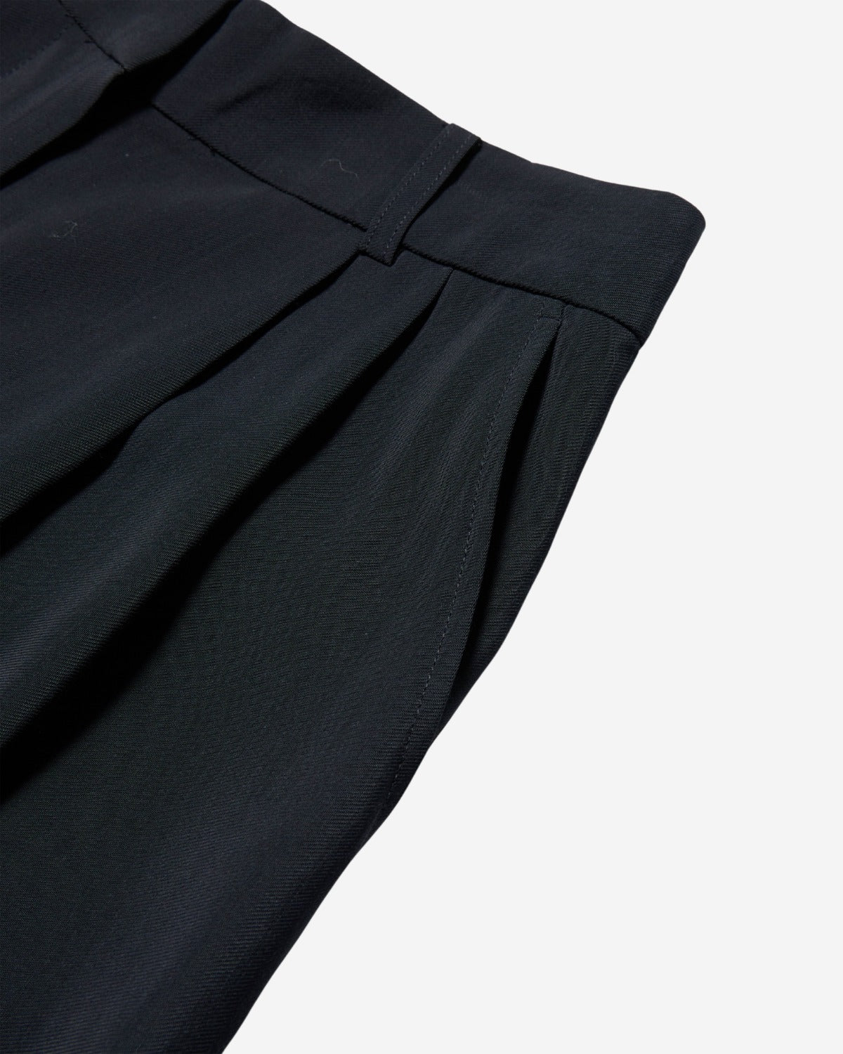 Double Pleat Pant - Darkest Navy