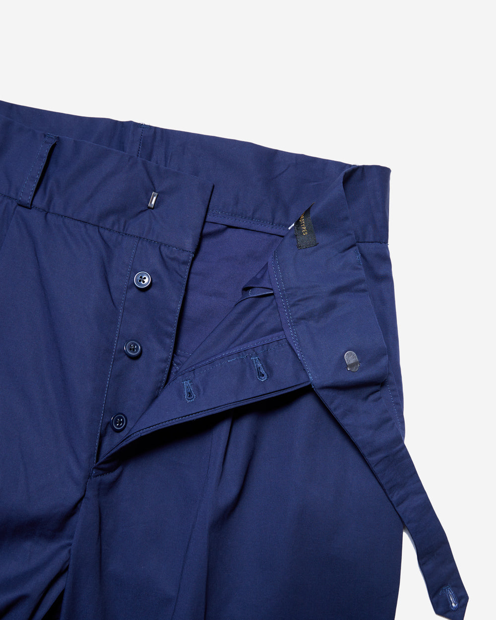 Side Button Chino - Navy