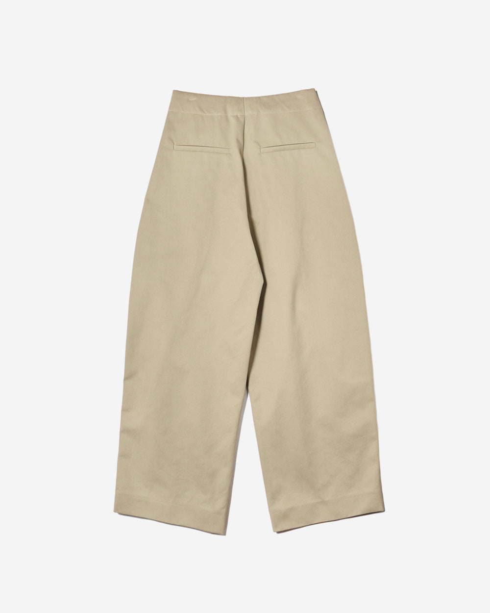 Dordoni - Pants - Deep Pleat Volume Ankle Crop - Tan