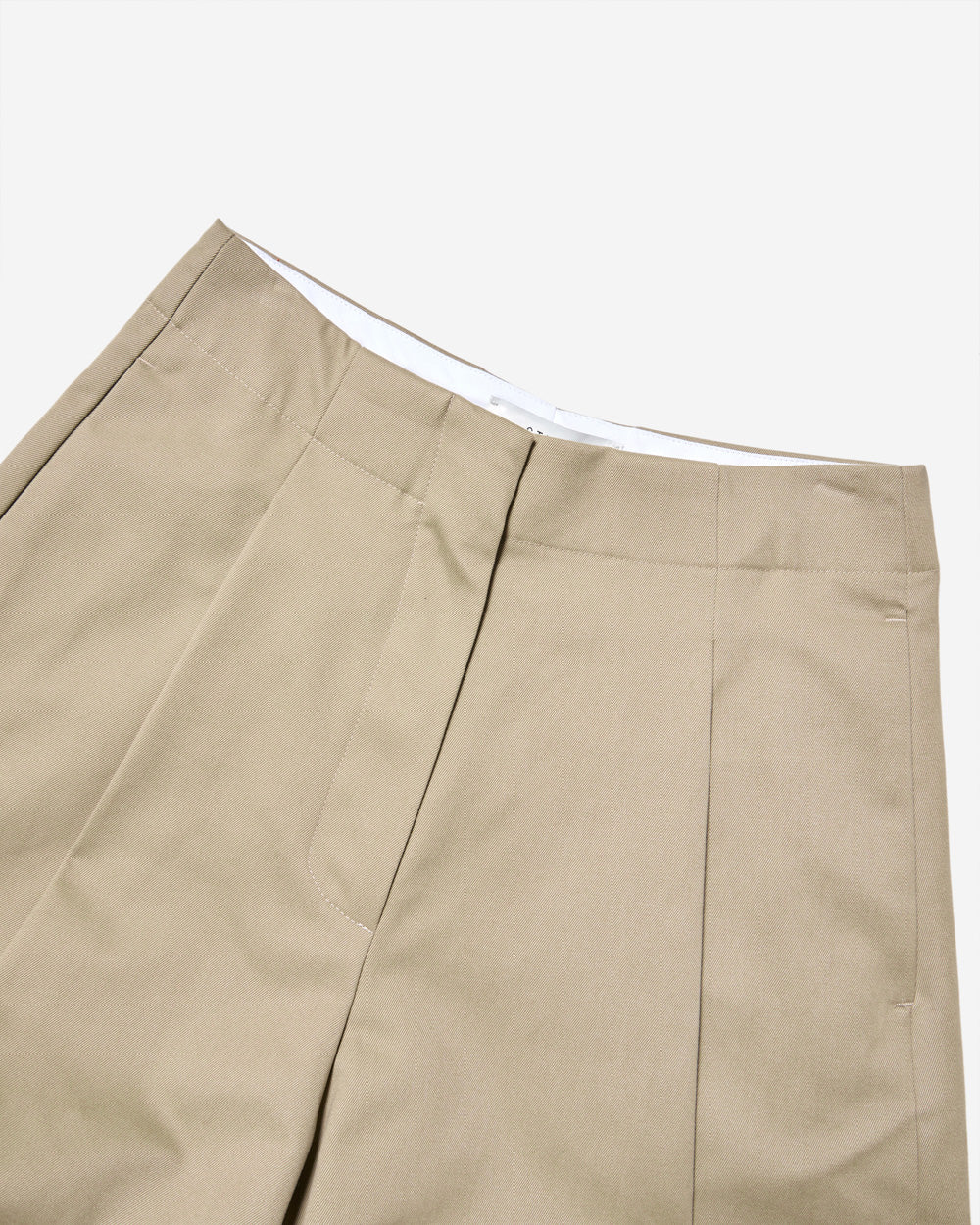 Dordoni - Pants - Deep Pleat Volume Ankle Crop - Tan