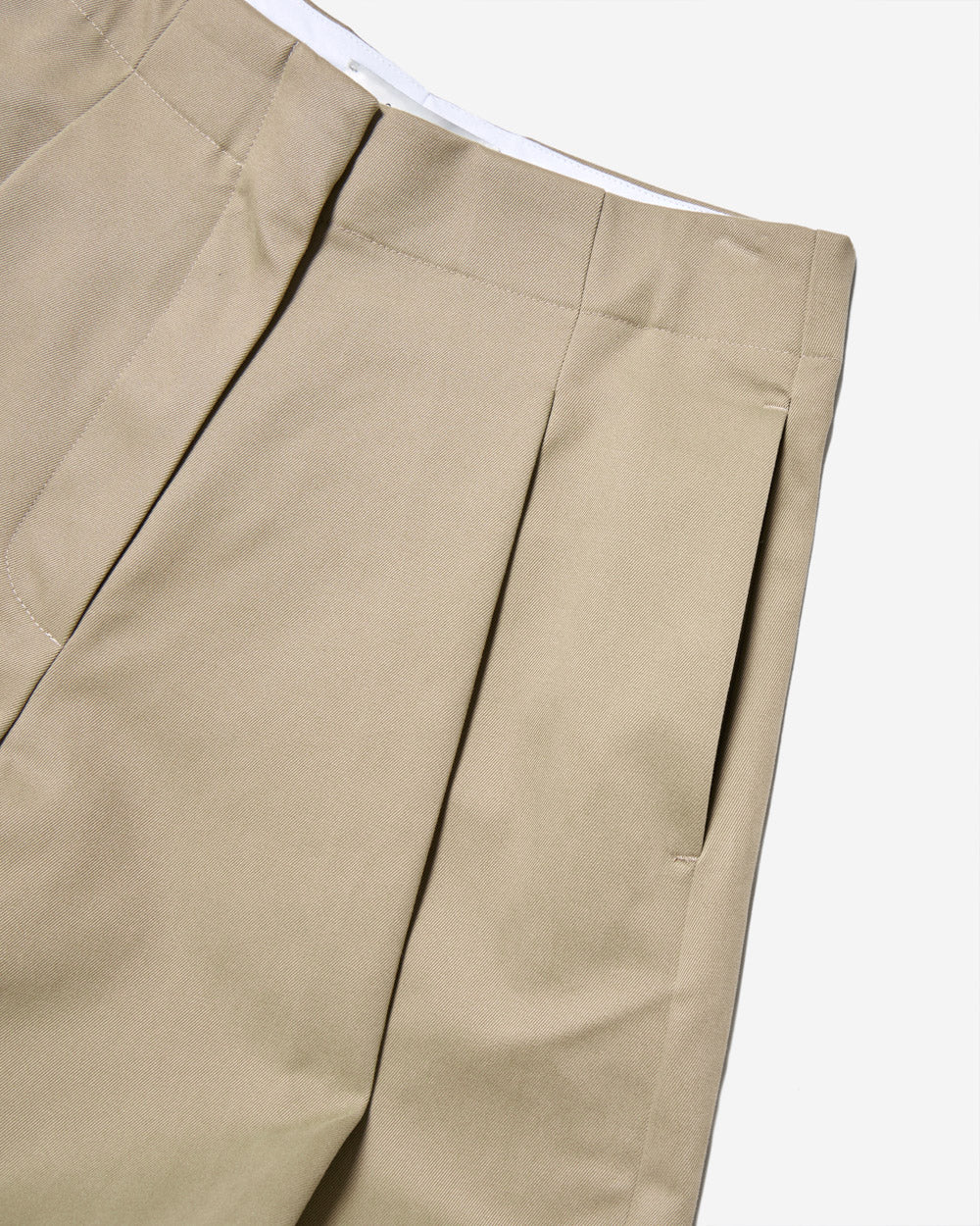 Dordoni - Pants - Deep Pleat Volume Ankle Crop - Tan