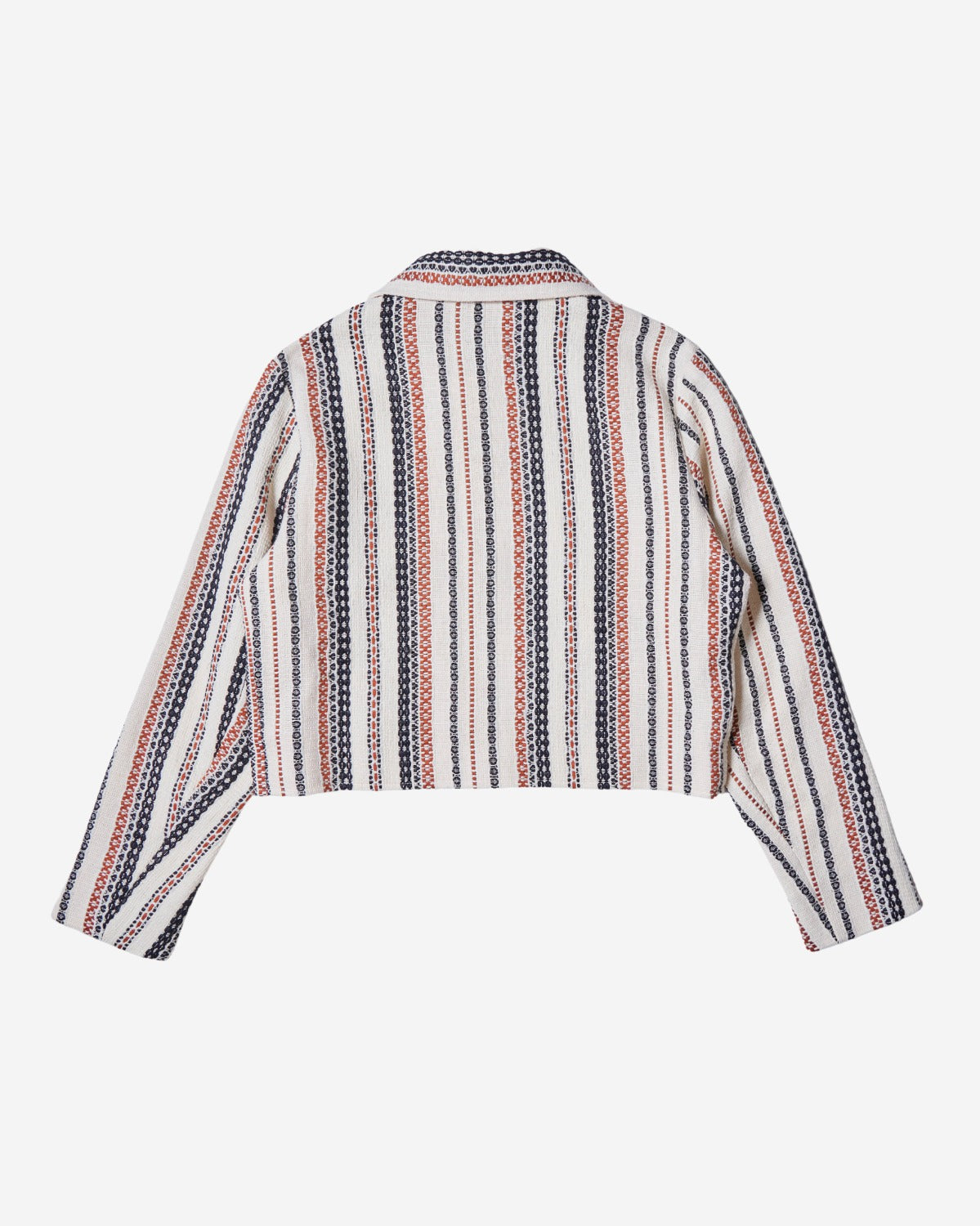 Cropped Jacket - Ethnic Stripes