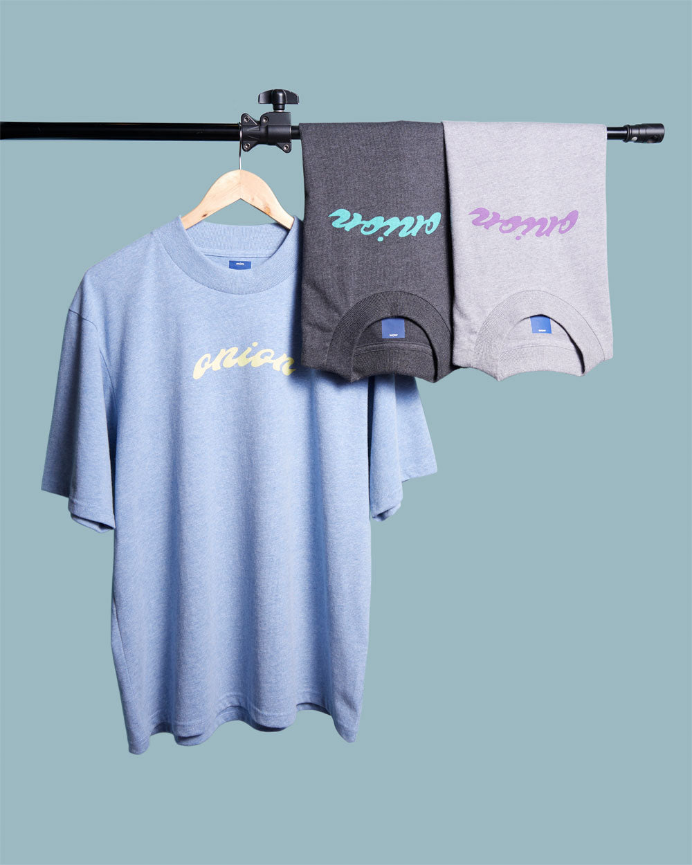 Twisted Logo Top Dyed T-Shirt - Pelham Blue / Scrambled Eggs