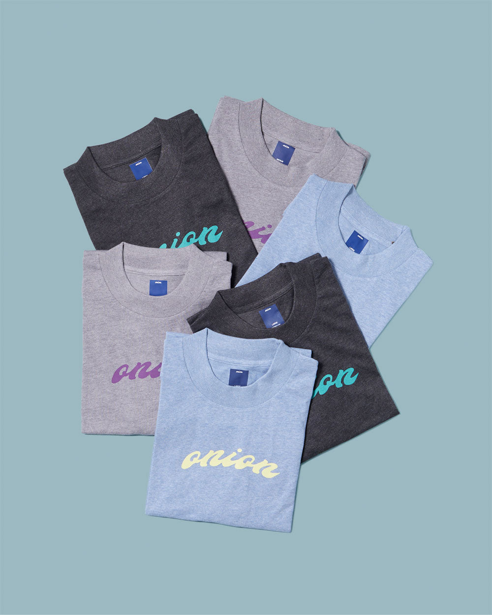 Twisted Logo Top Dyed T-Shirt - Pelham Blue / Scrambled Eggs