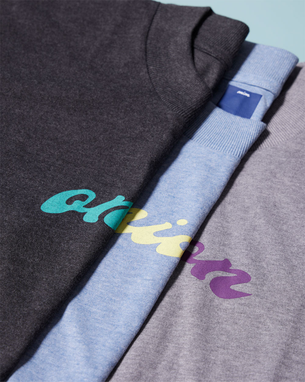 Twisted Logo Top Dyed T-Shirt - Charcoal /Olympic Blue