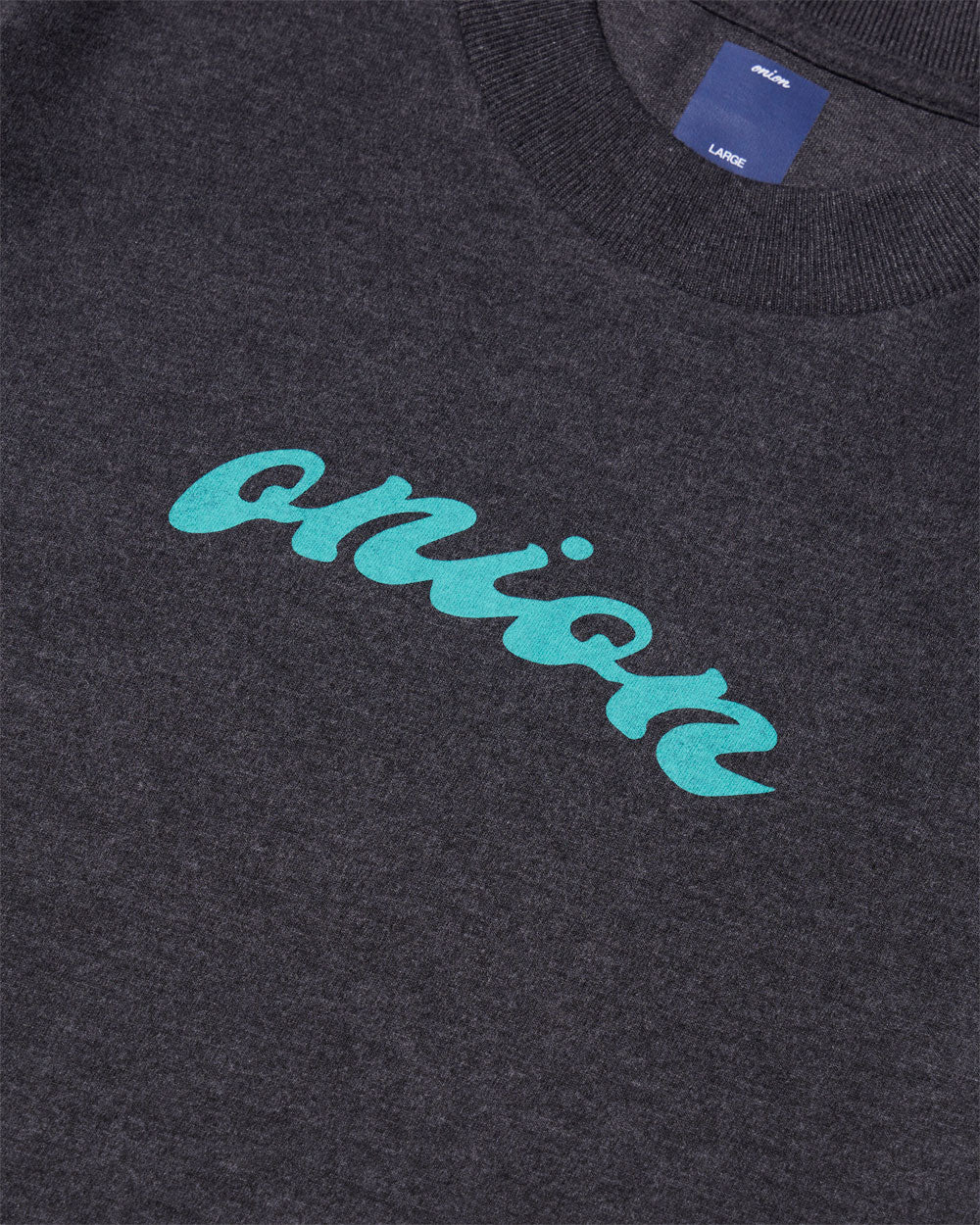 Twisted Logo Top Dyed T-Shirt - Charcoal /Olympic Blue