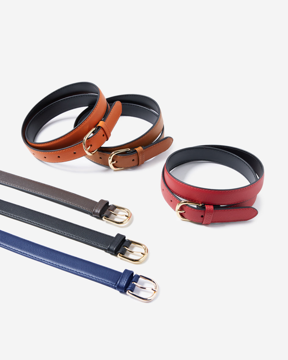 Slim Belt Full Grain - Cherry