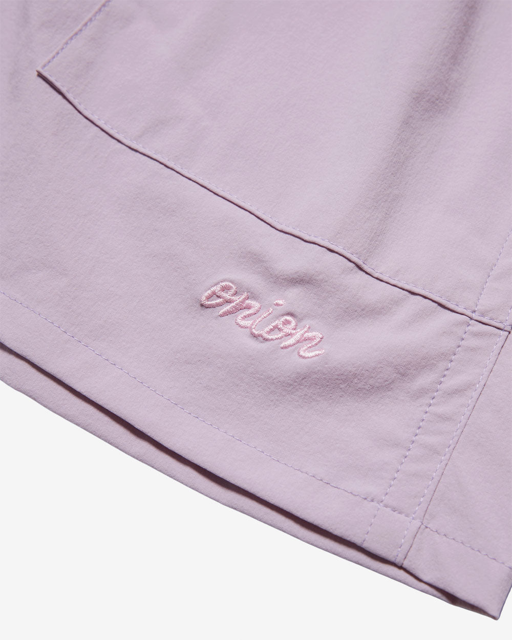 Nylon Belted Fatigue Shorts - Lilac