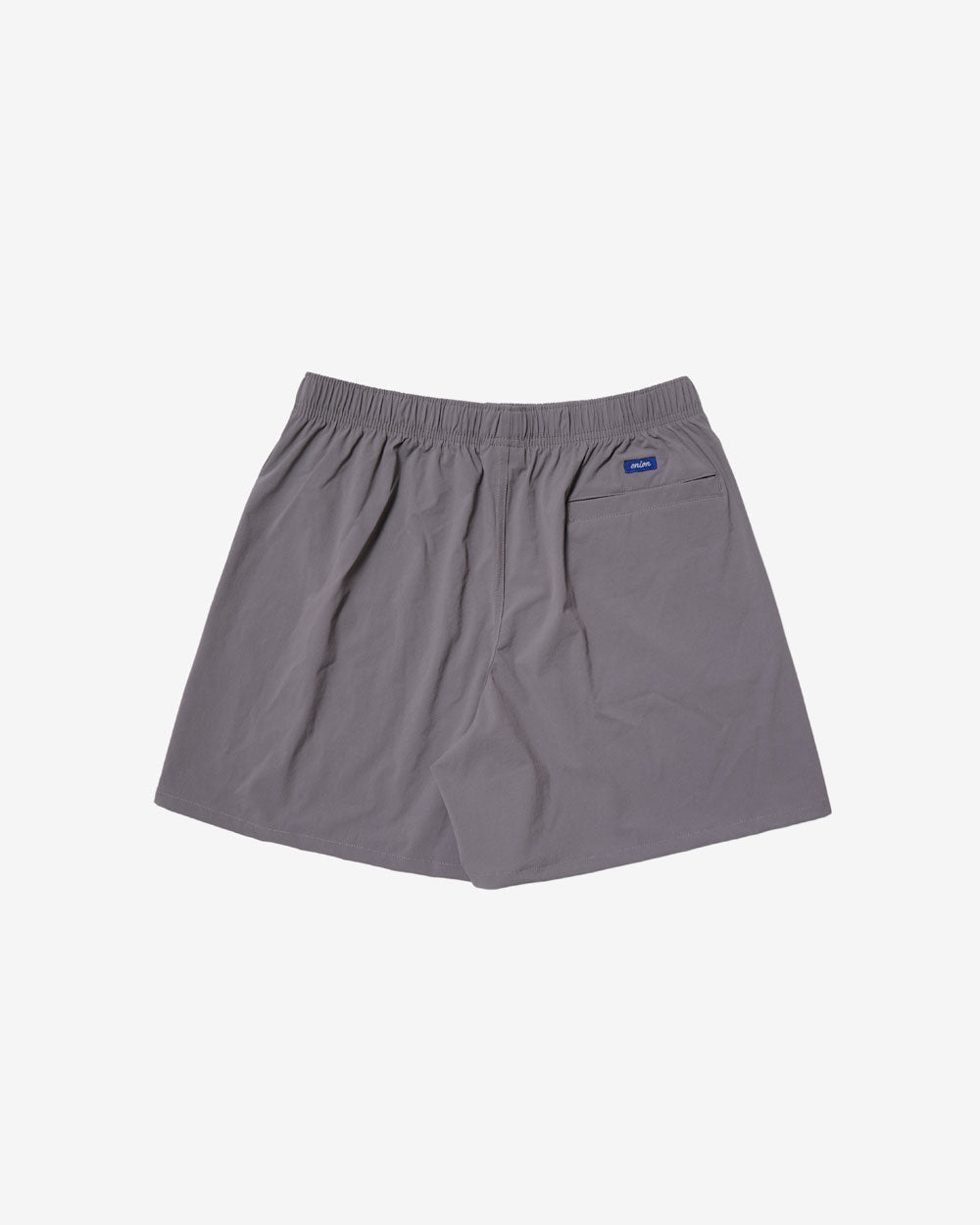 Nylon Belted Fatigue Shorts - Gray