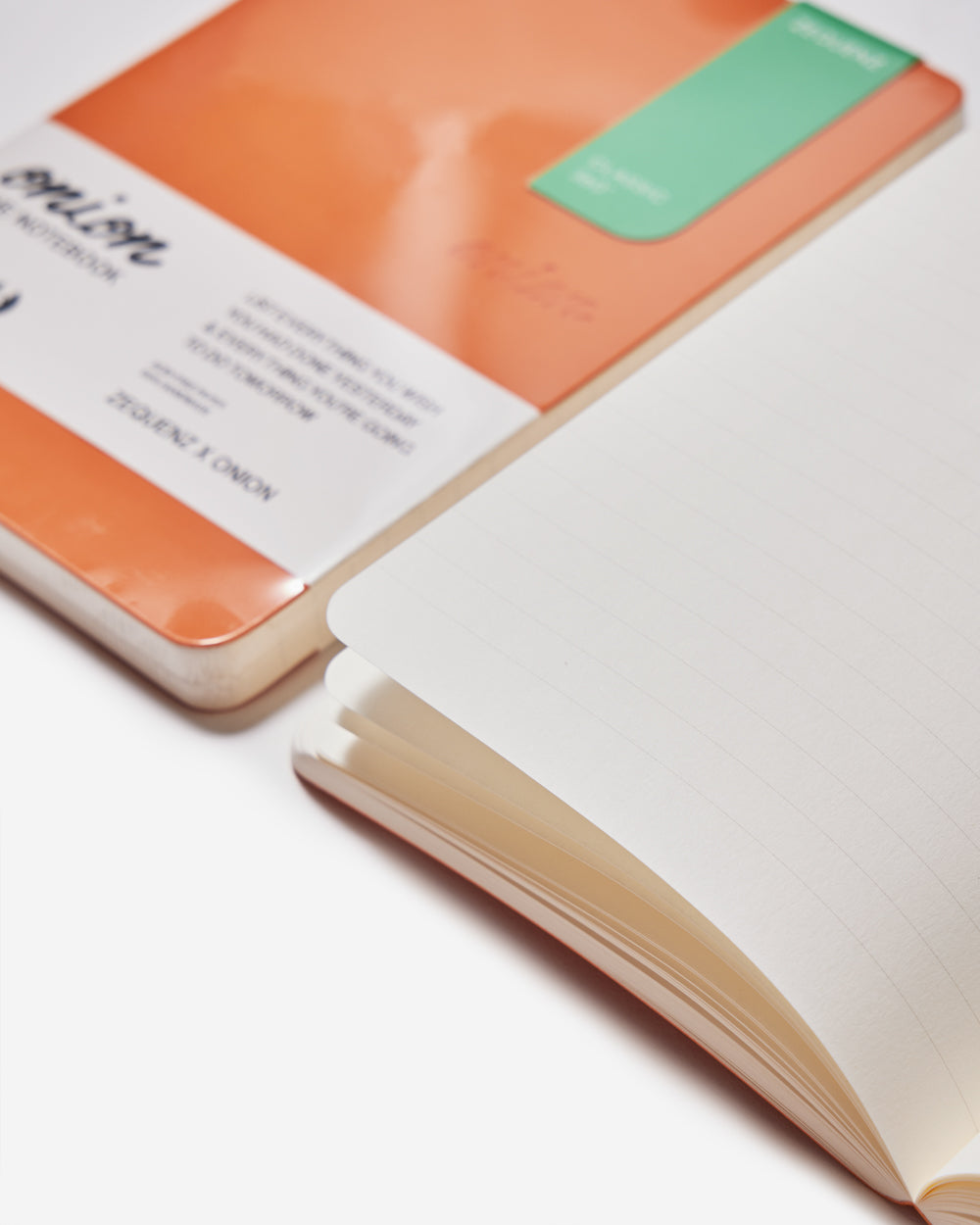 B6 Notebook -Apricot /Fern