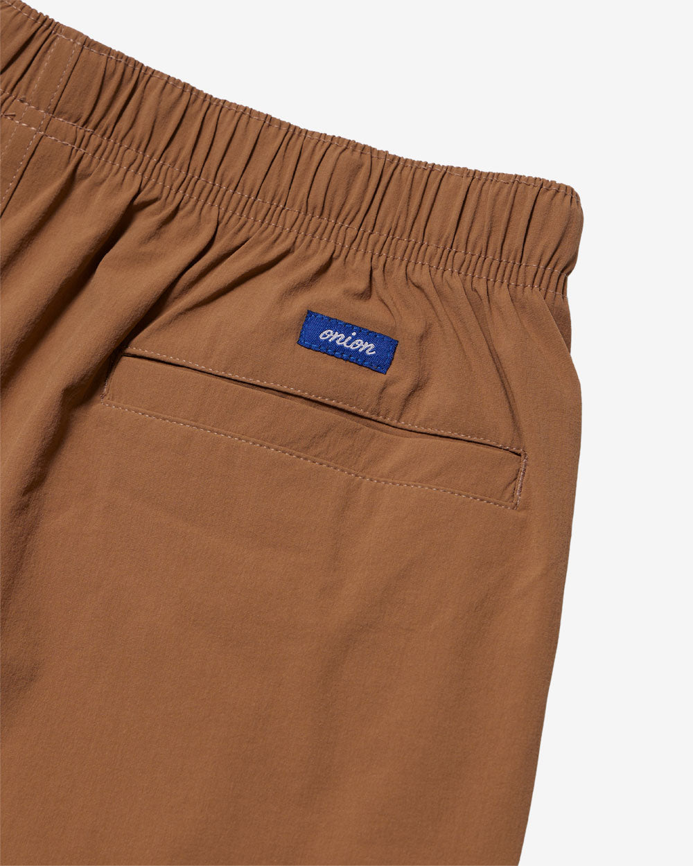 Nylon Belted Fatigue Shorts - Khaki