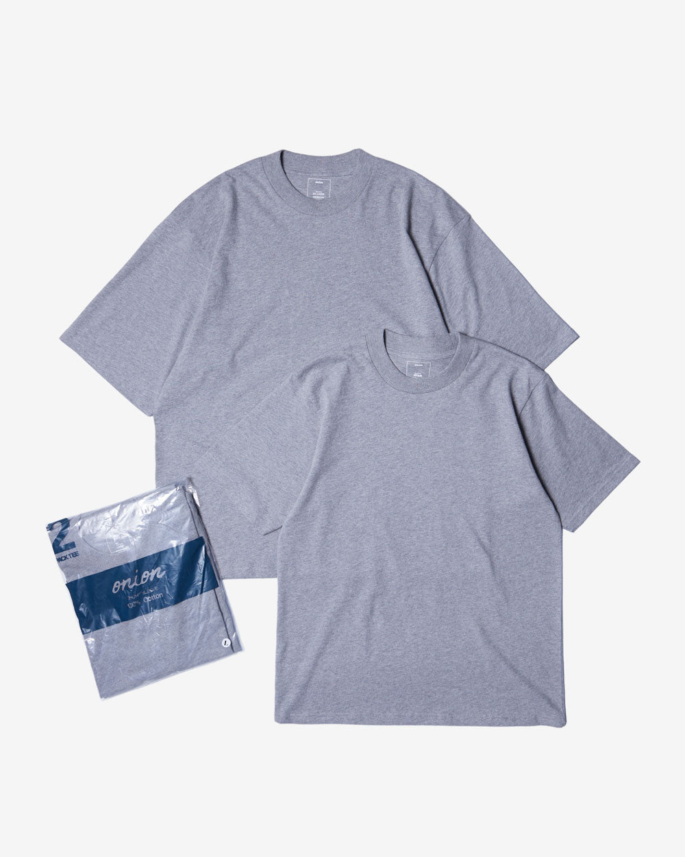 2 Pack Blank T-Shirt Super Soft - Hearther Grey