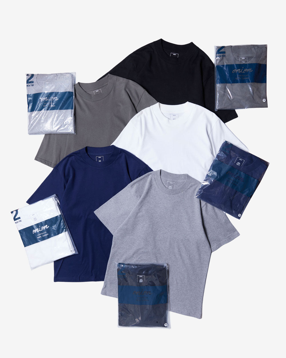 2 Pack Blank T-Shirt Super Soft - Navy