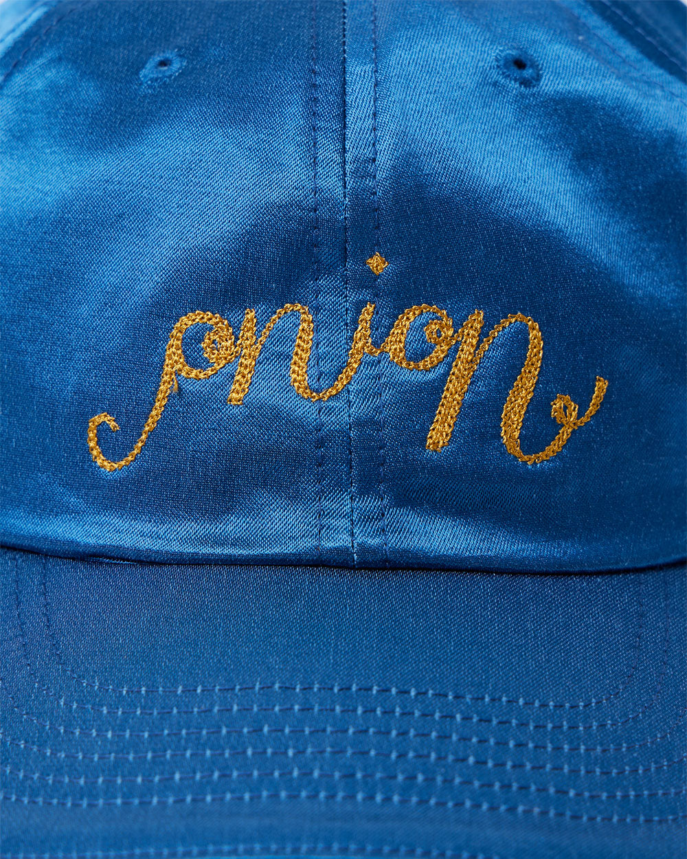 Chain Stitched Rayon Cap -Deep Ocean Blue