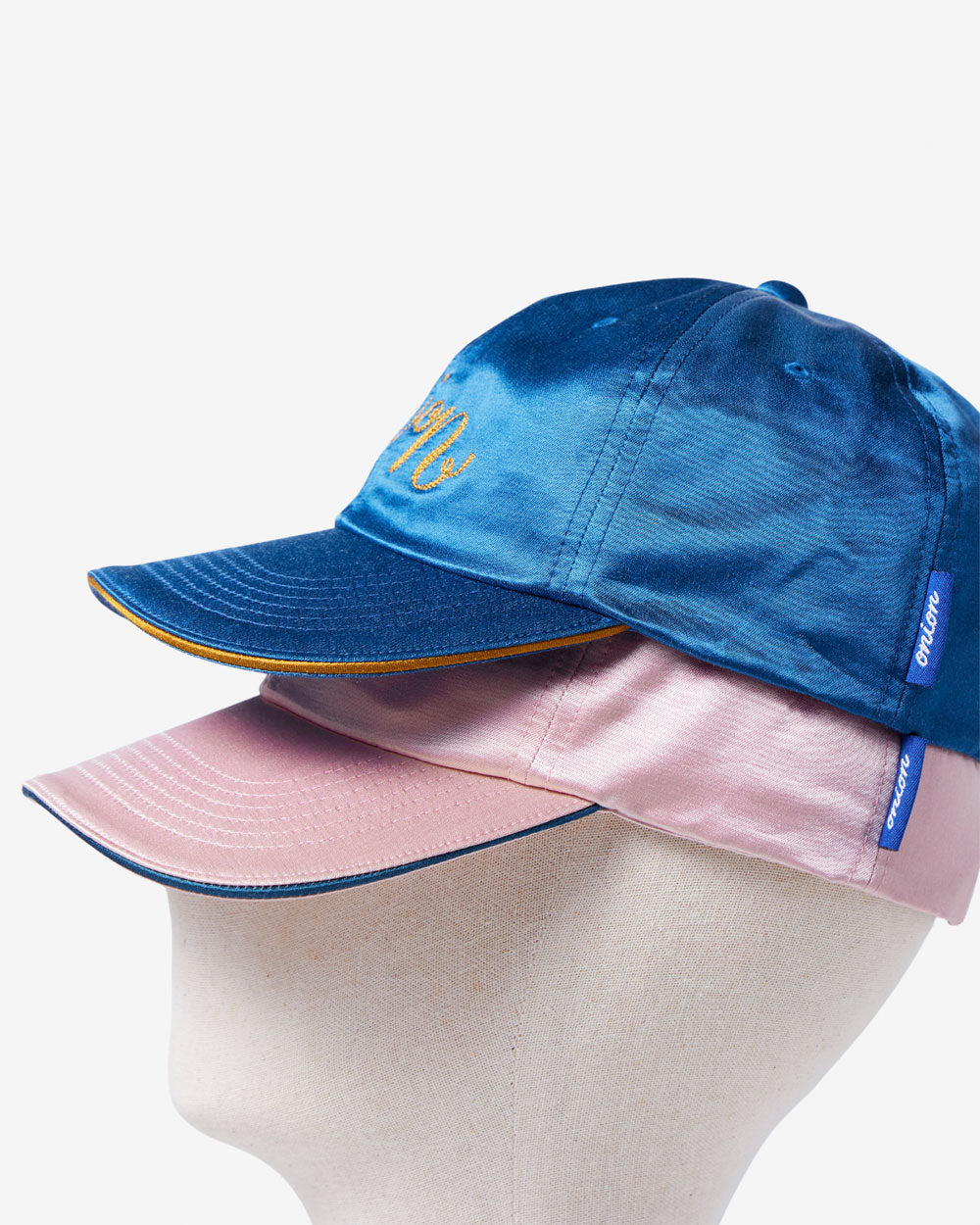 Chain Stitched Rayon Cap -Deep Ocean Blue