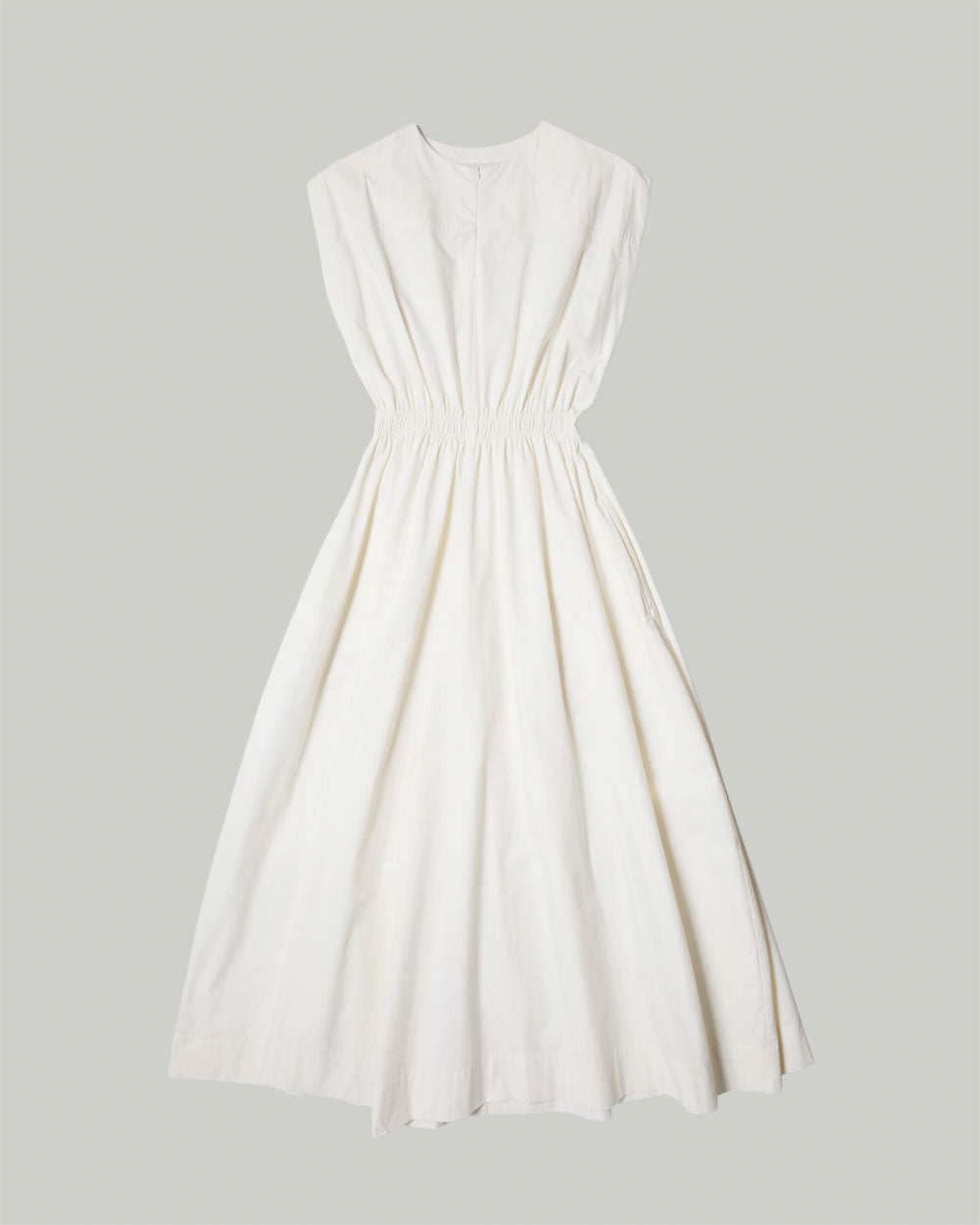 Katrine - Ruched Waist Dress -Parchment