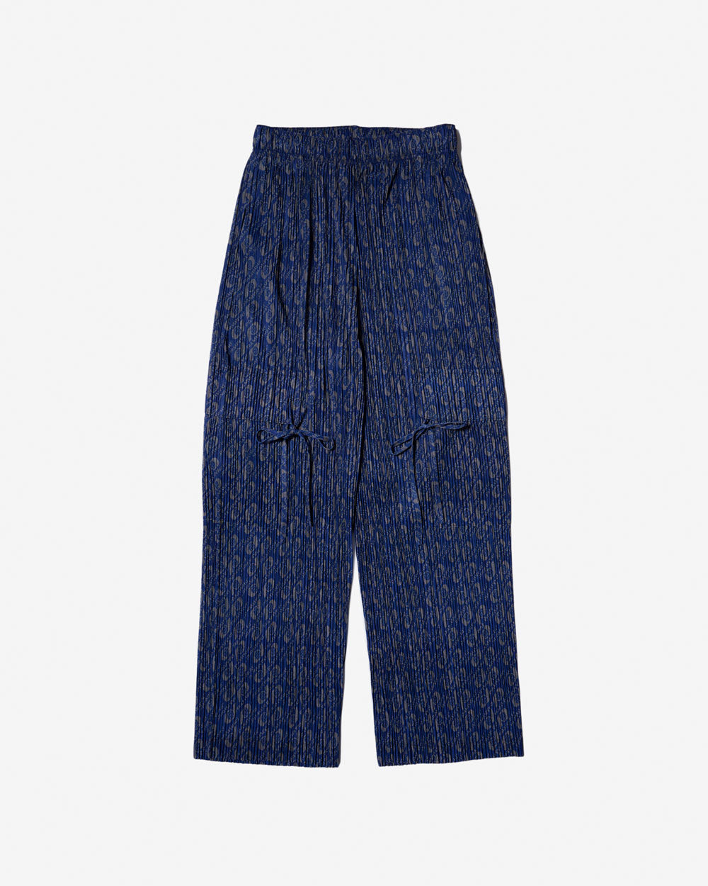 Monogram Pleated Pants - Deep Indigo