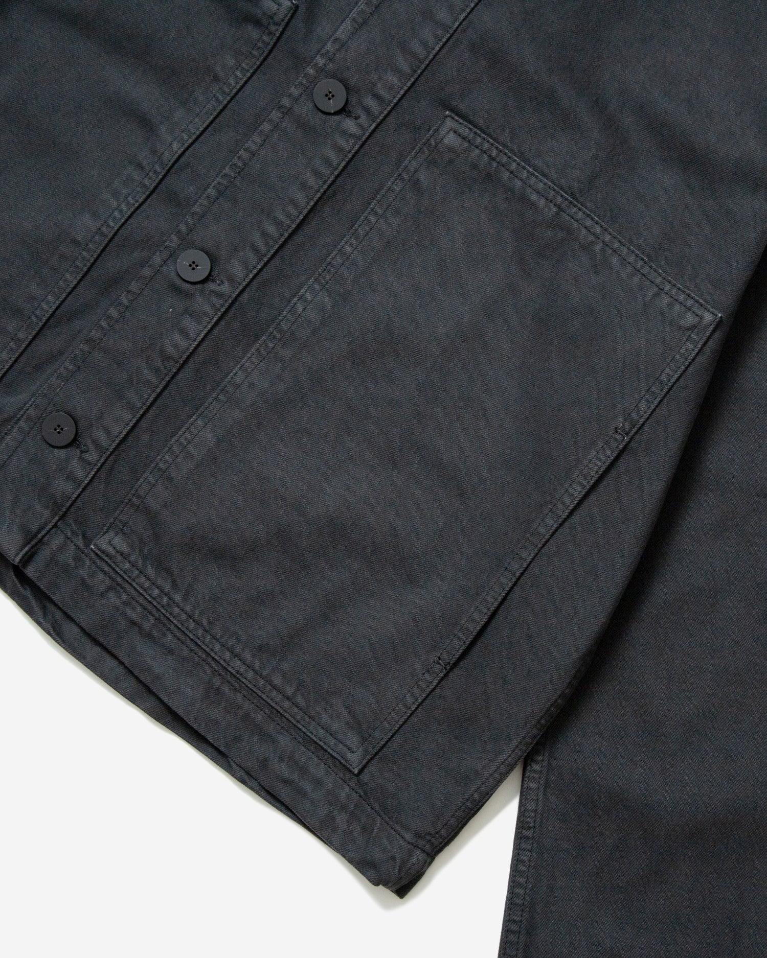 Graph Patch Pocket Denim Jacket - Tarmac Grey