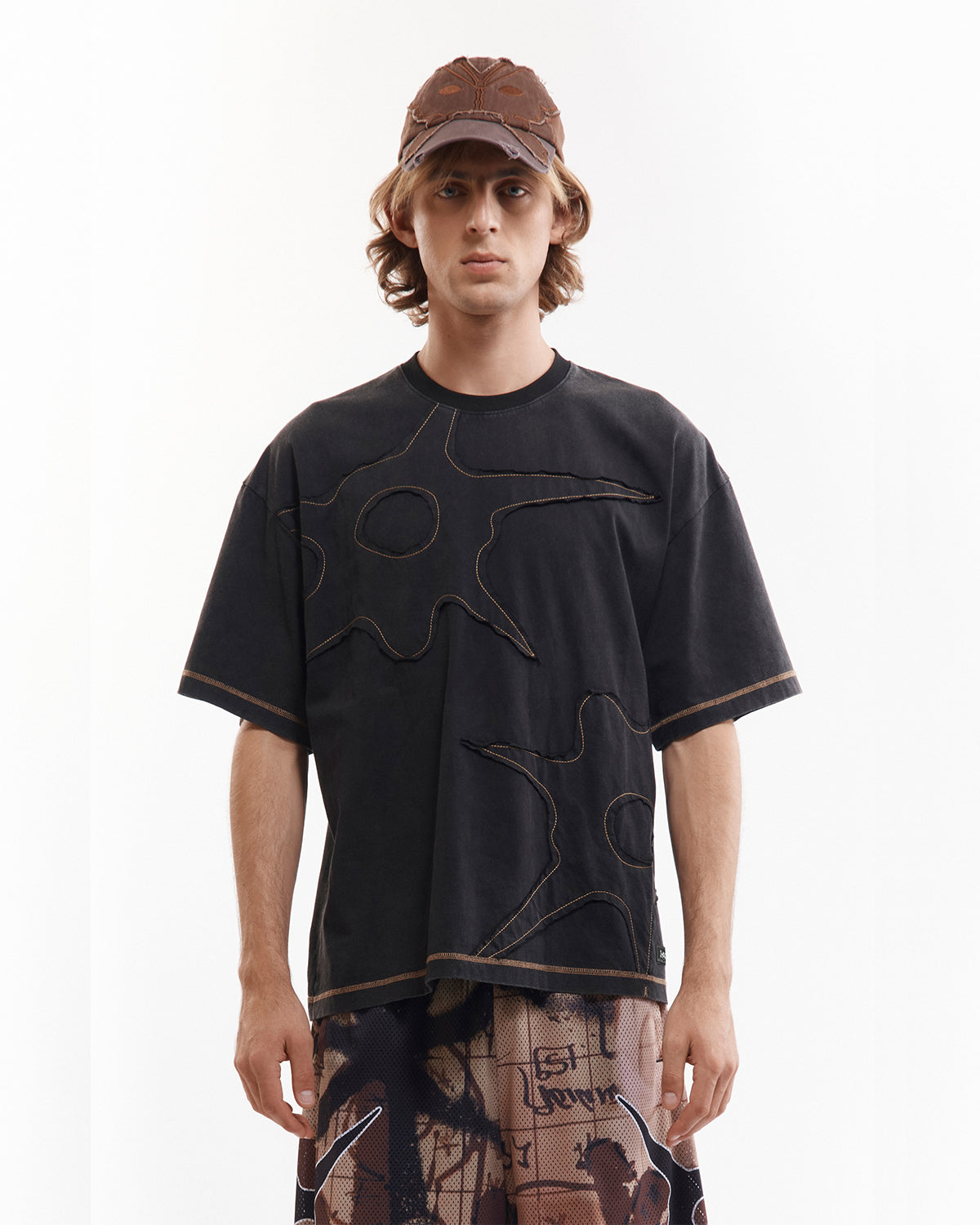 A Stitch In Time Specialty SS Top - Black Wash