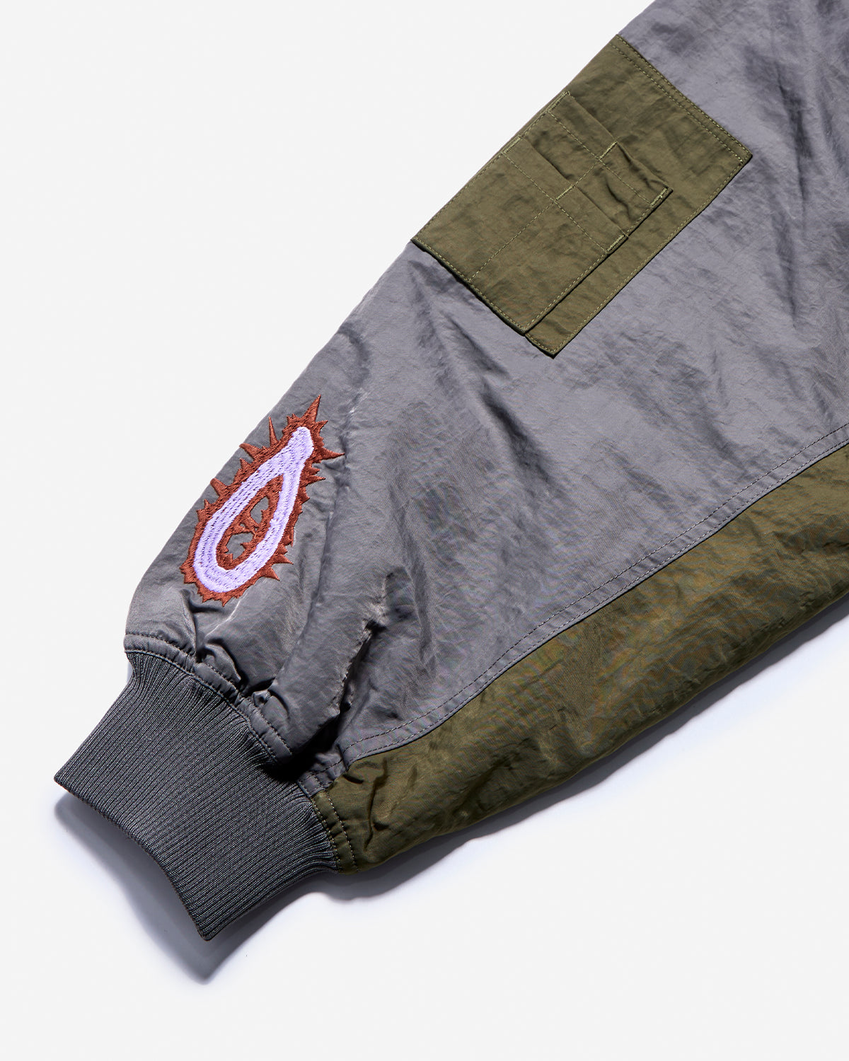 Adorned Reversible Bomber Jacket - Drabs
