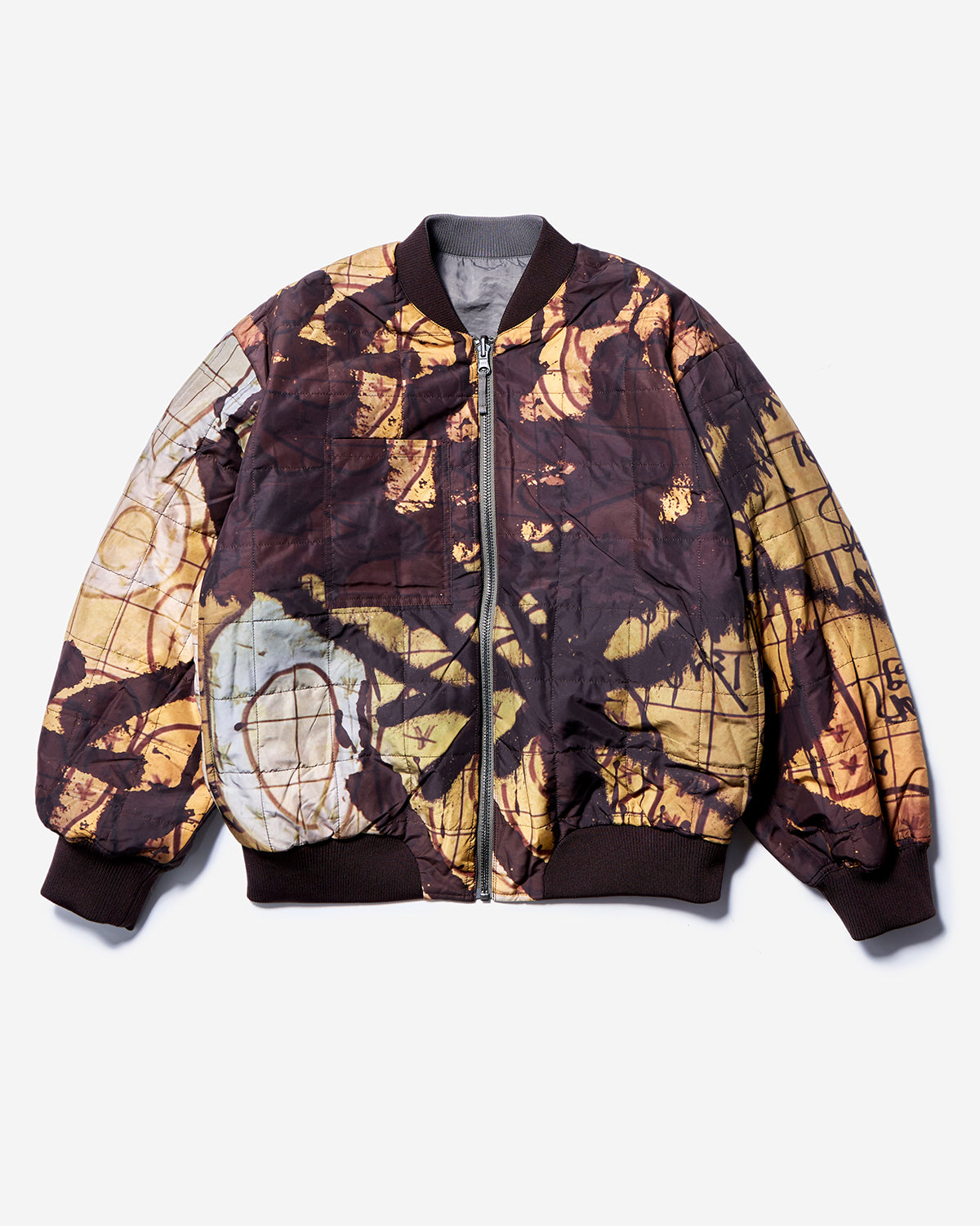 Adorned Reversible Bomber Jacket - Drabs