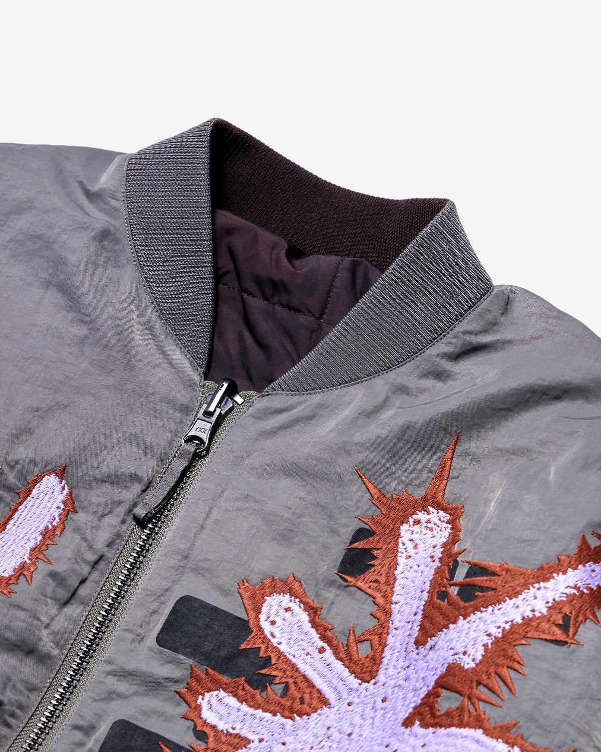 Adorned Reversible Bomber Jacket - Drabs