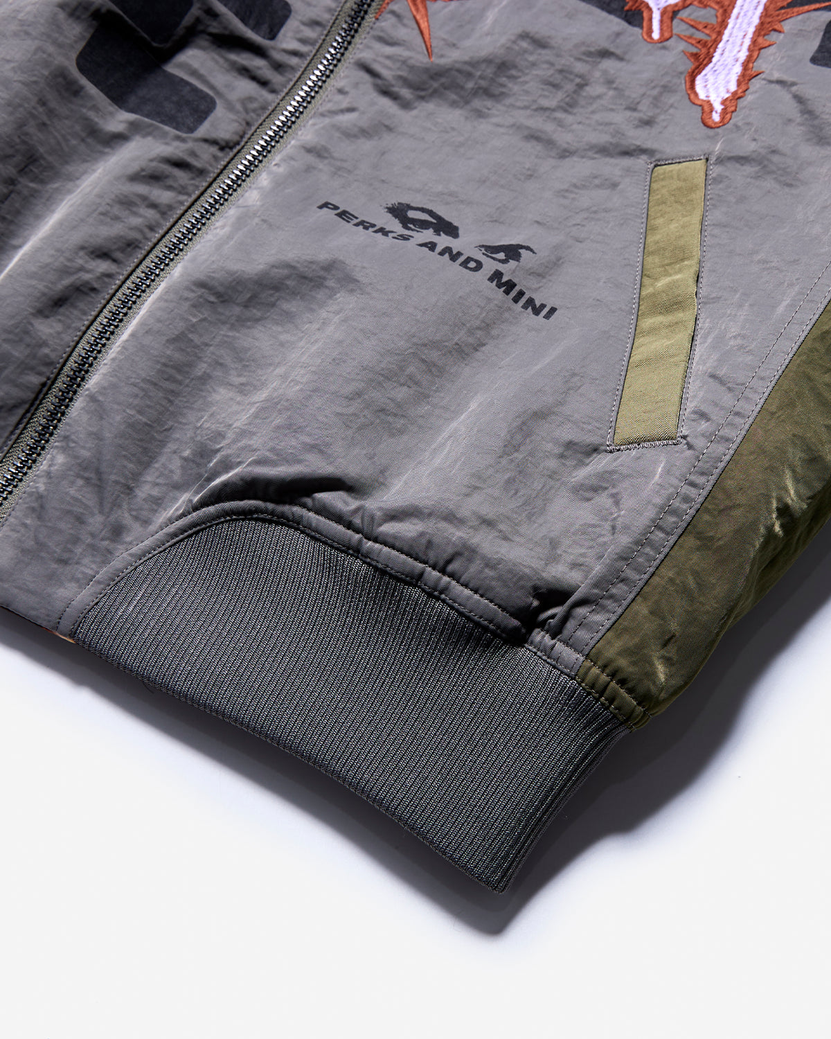 Adorned Reversible Bomber Jacket - Drabs