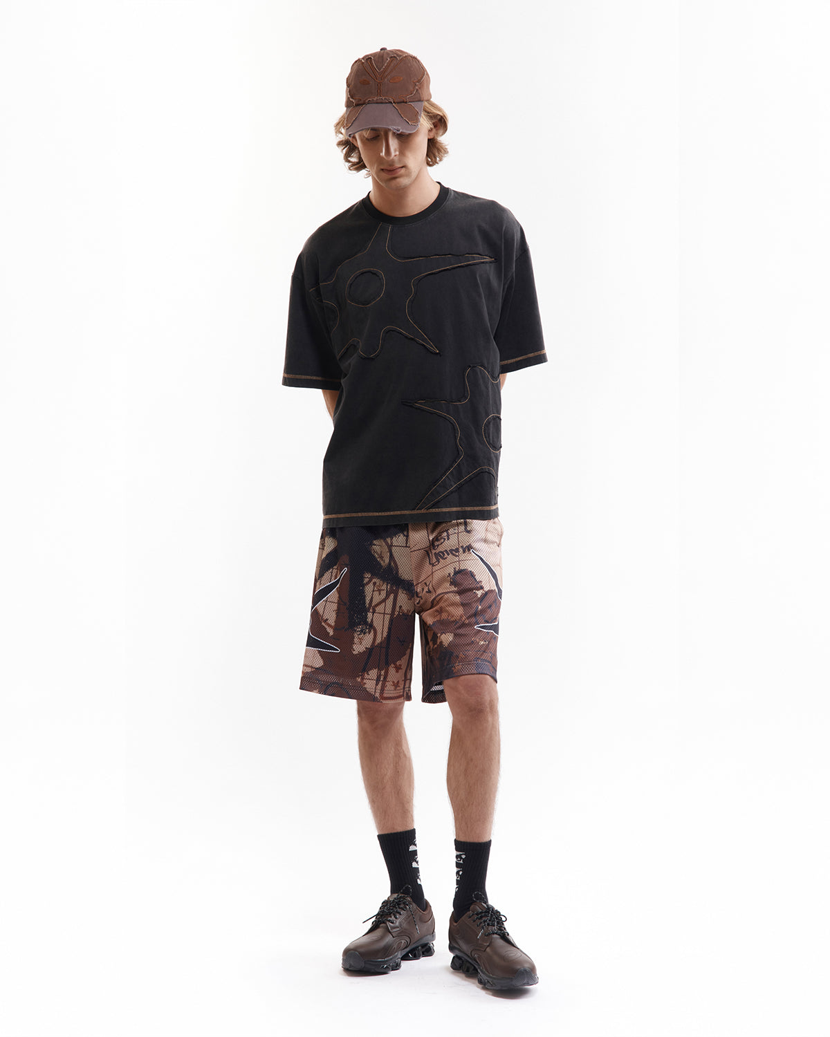 Alien Butterfly Tonal Baseball Cap - Brown