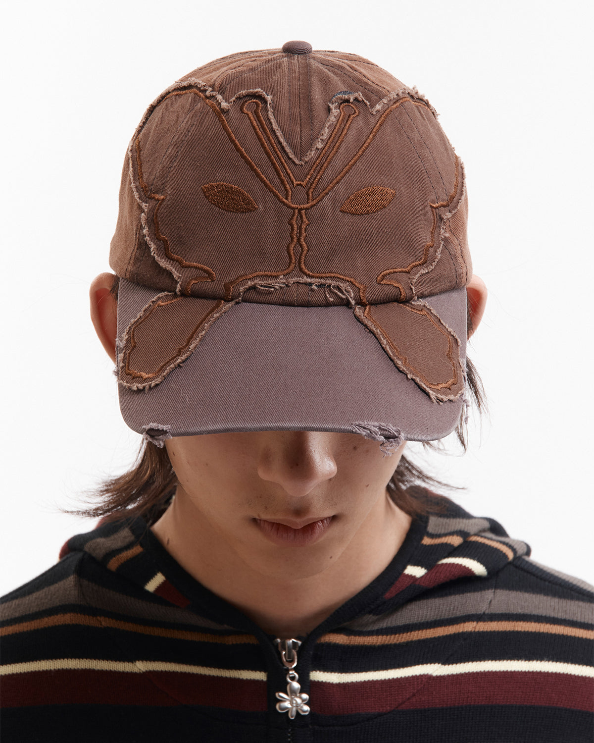 Alien Butterfly Tonal Baseball Cap - Brown