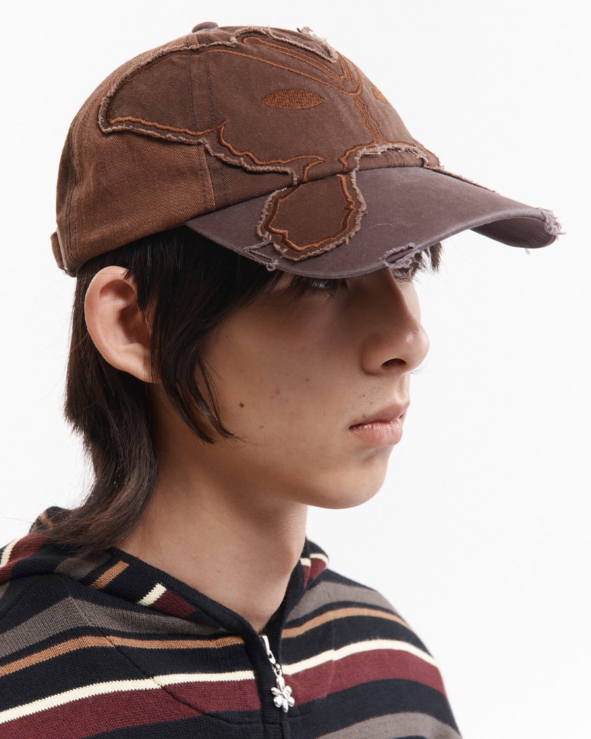 Alien Butterfly Tonal Baseball Cap - Brown