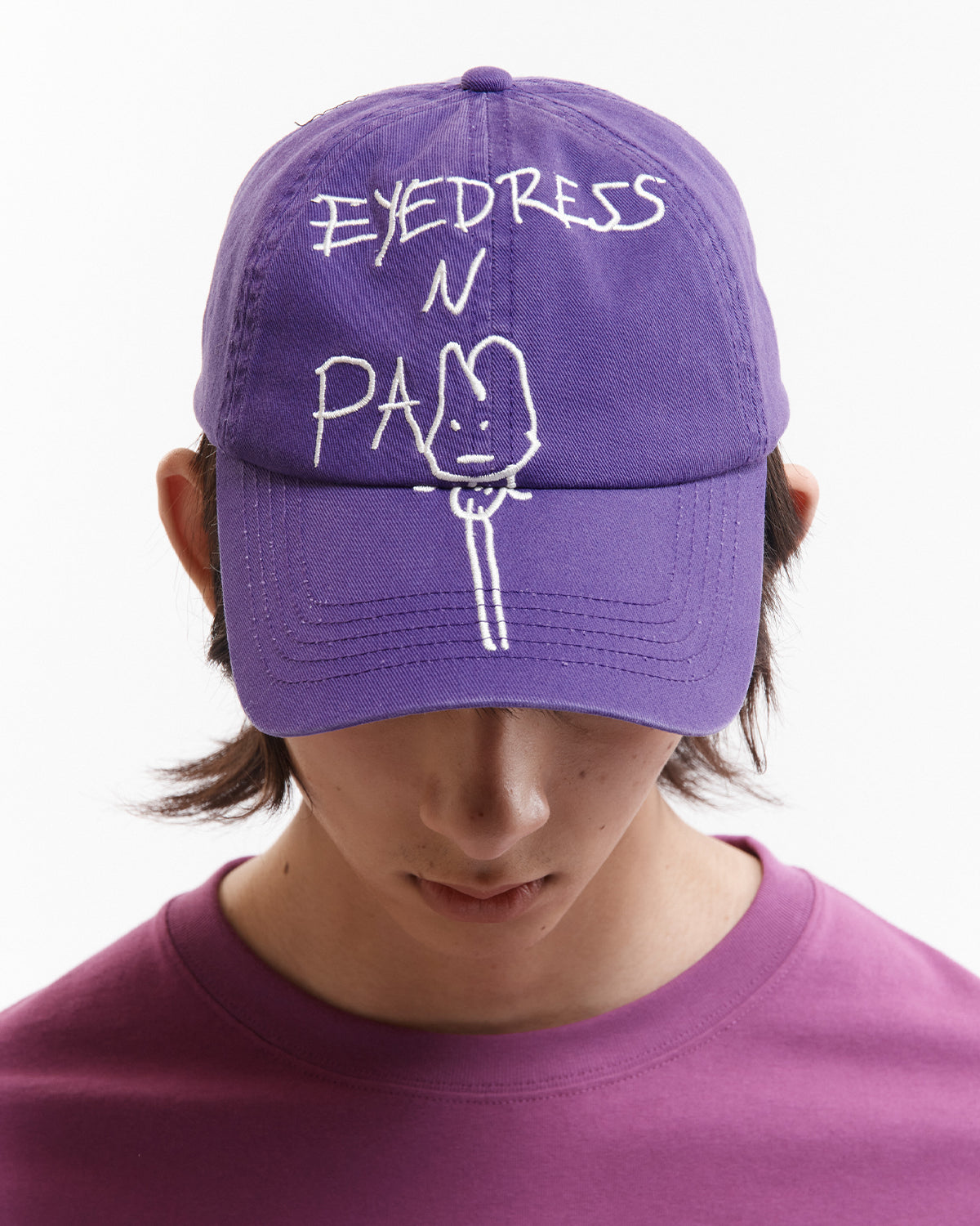 Boaty Draws Pam And Eyedress Cap - Purple