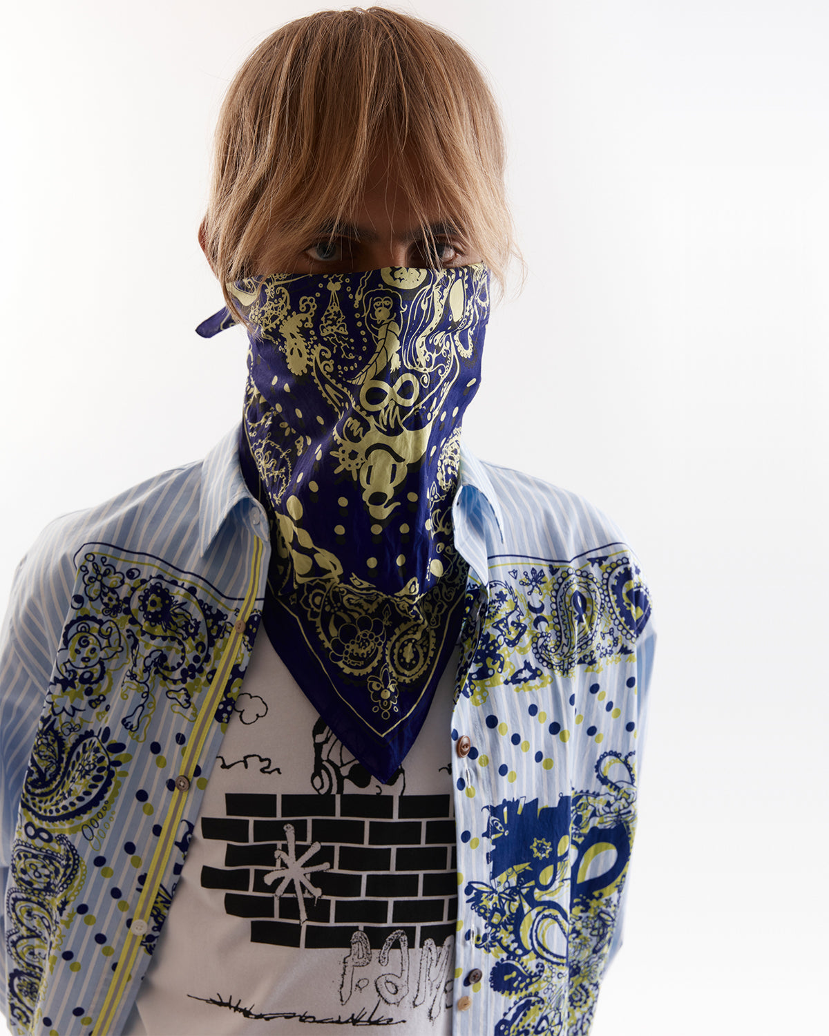 Coco Star Ghosts Bandana - Blue