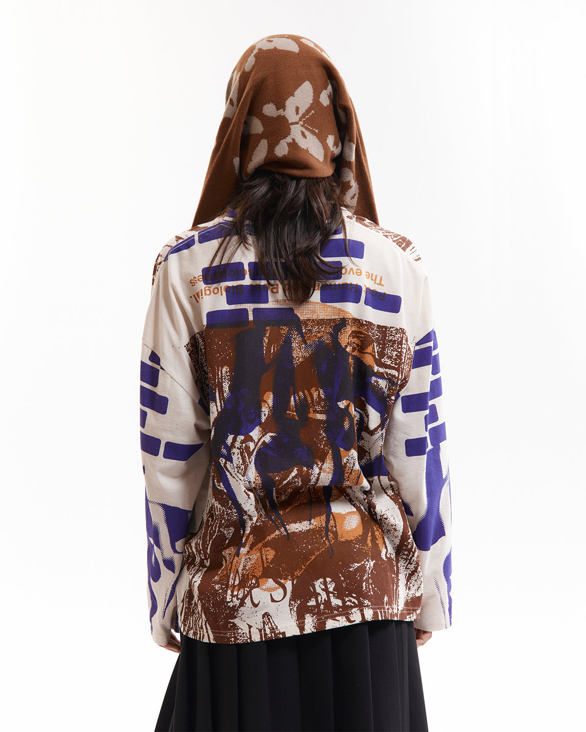 Kaleidoscope Bonnet Scarf - Brown