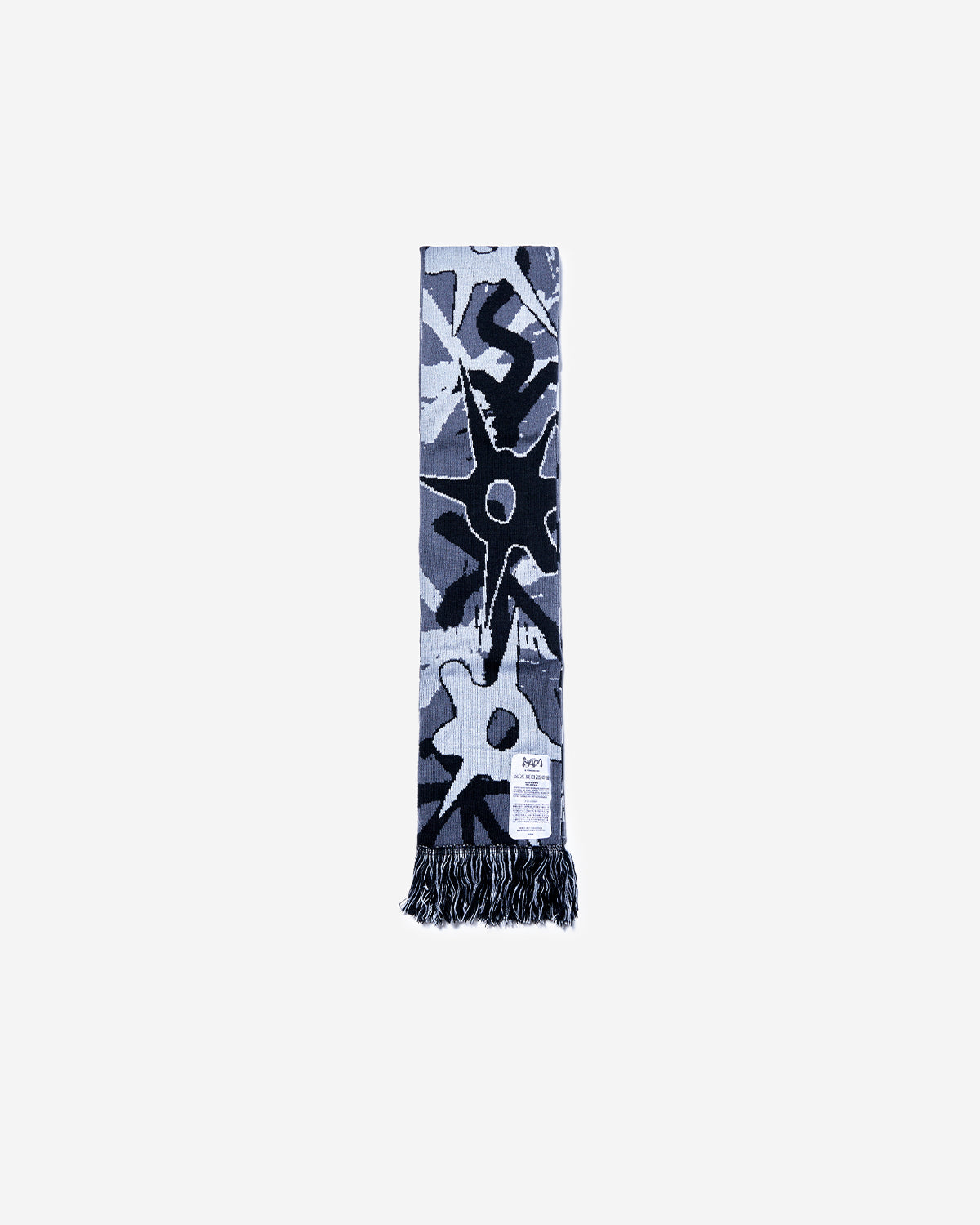 Multi Shot Urchin Bonnet Scarf - Greys