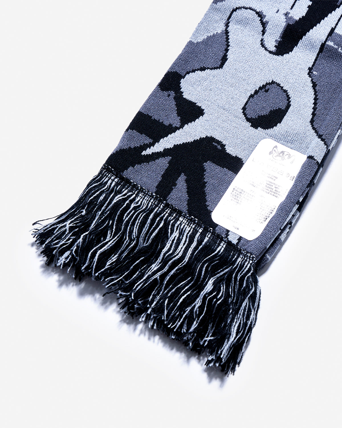 Multi Shot Urchin Bonnet Scarf - Greys