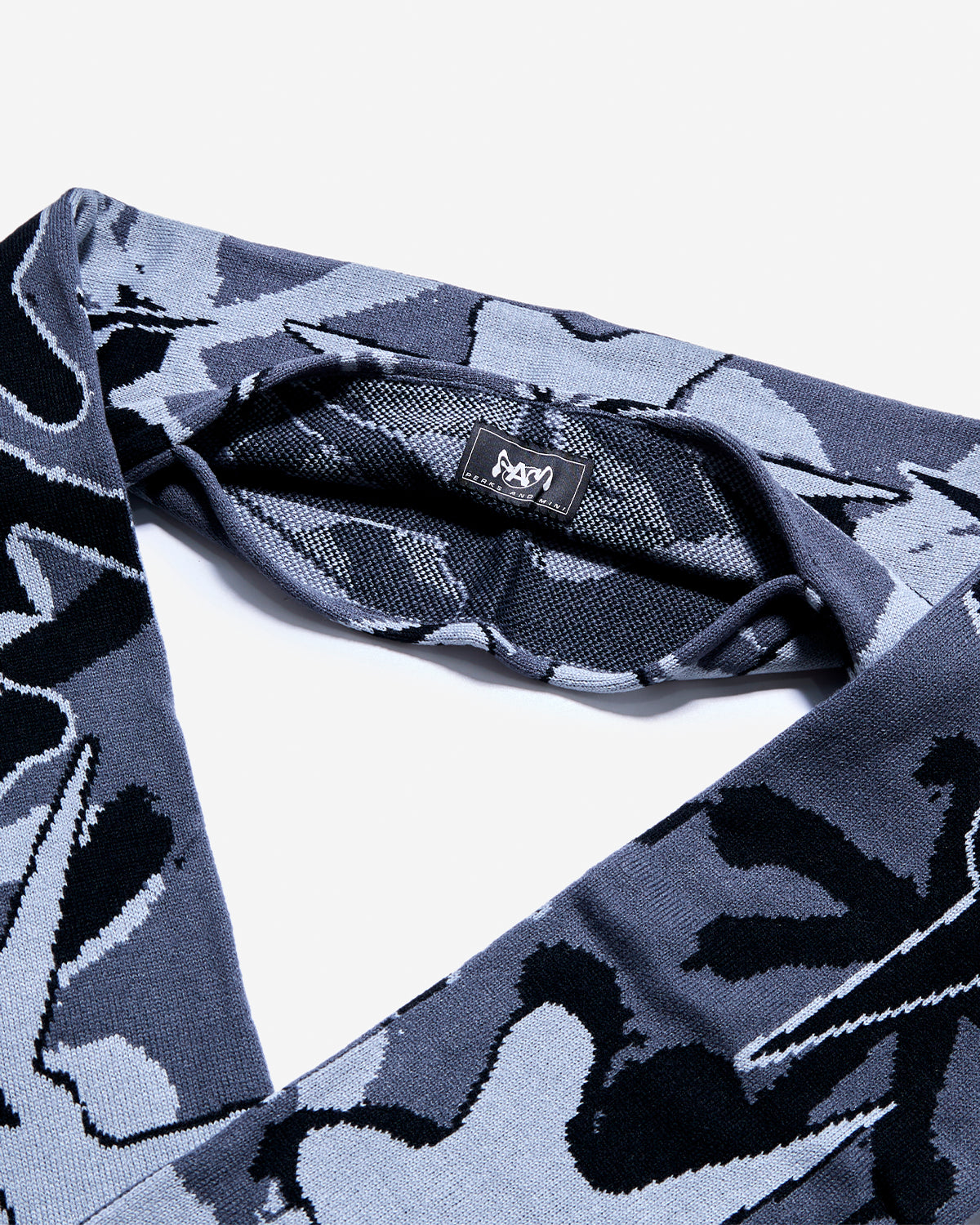 Multi Shot Urchin Bonnet Scarf - Greys