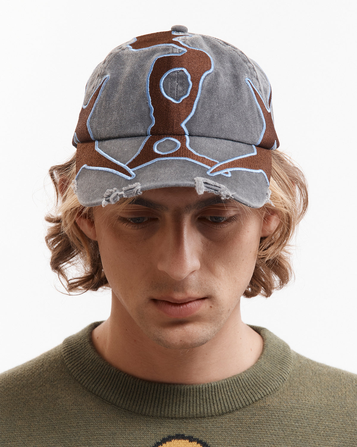 Outline Logo Cap - Black Wash