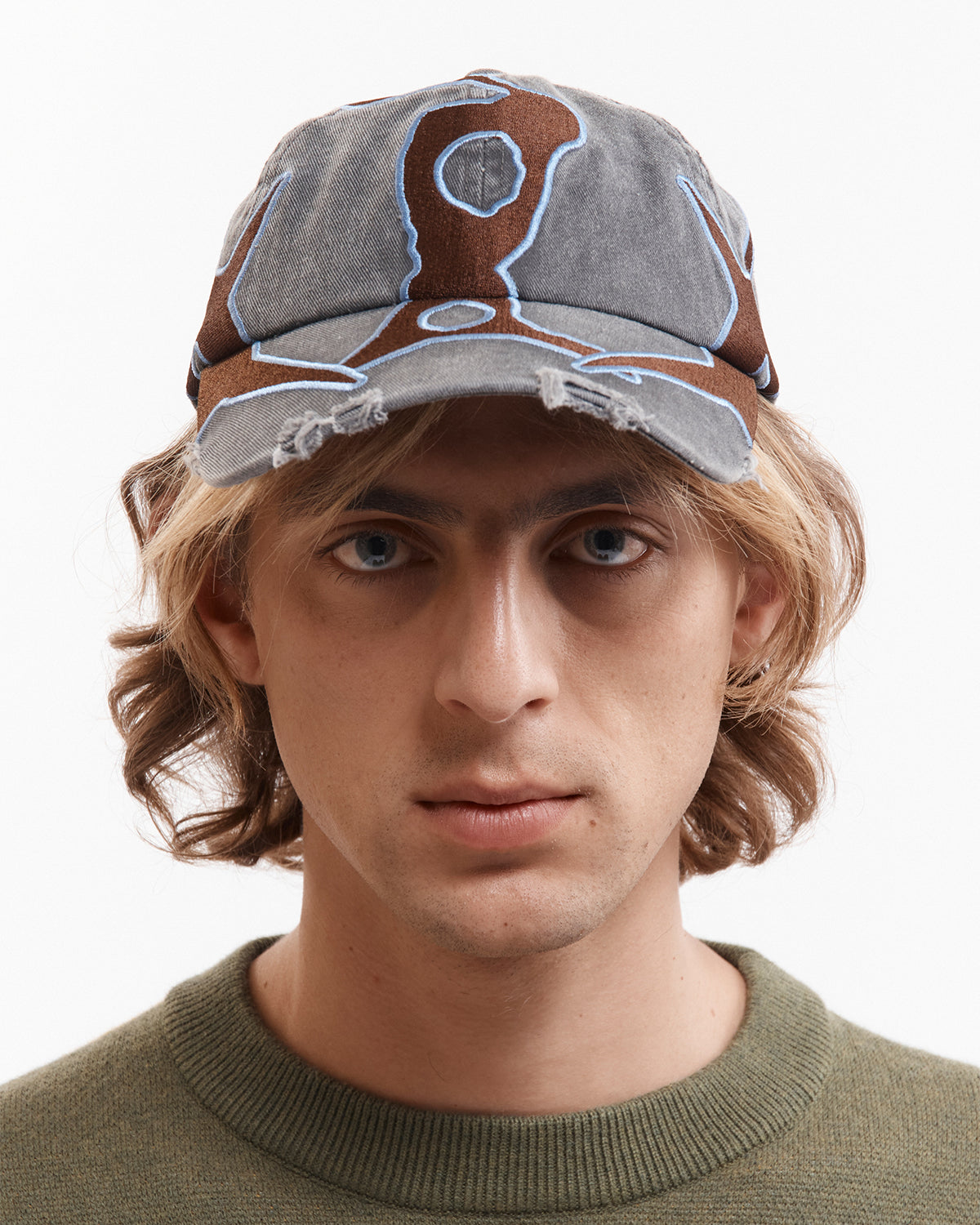 Outline Logo Cap - Black Wash