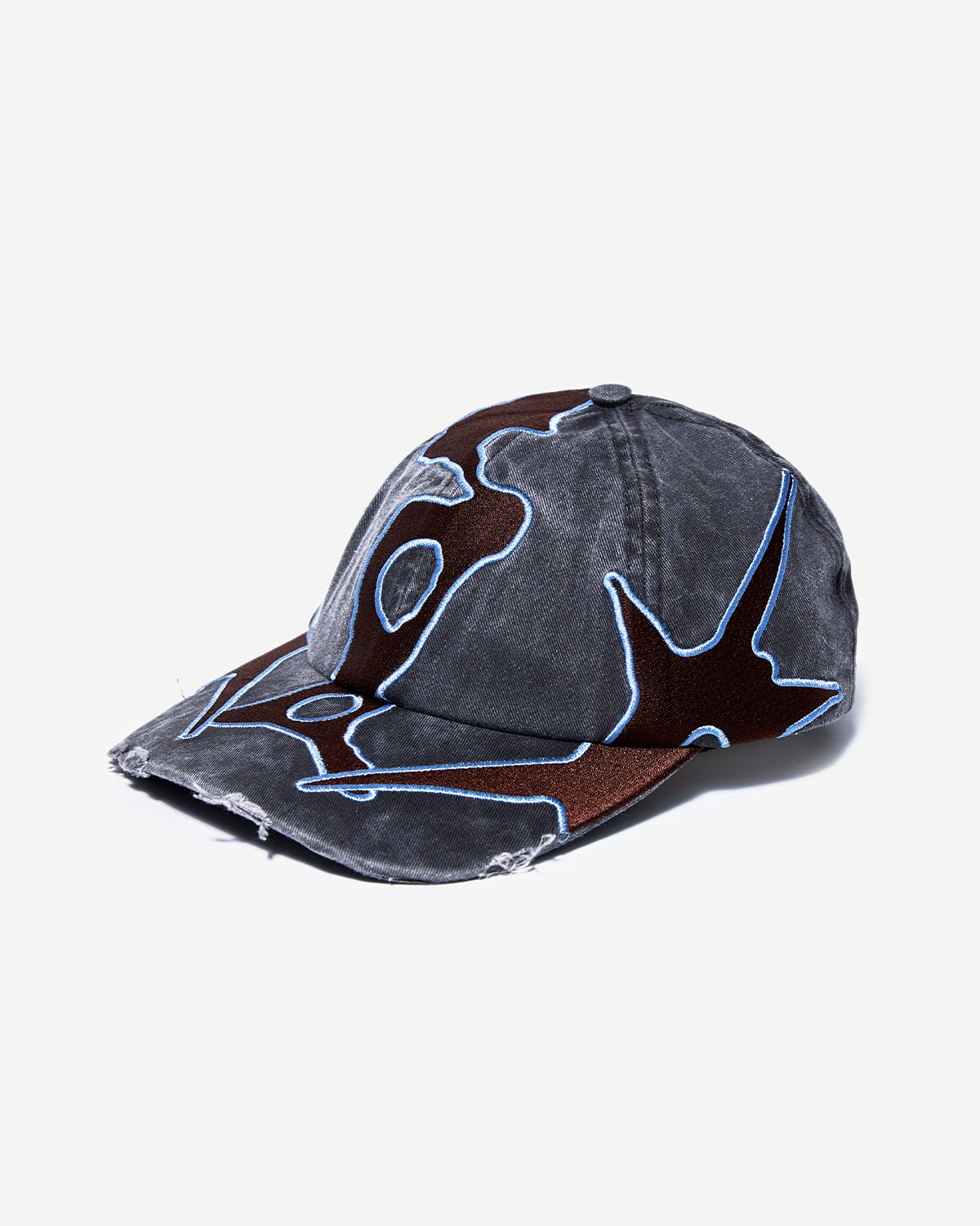 Outline Logo Cap - Black Wash