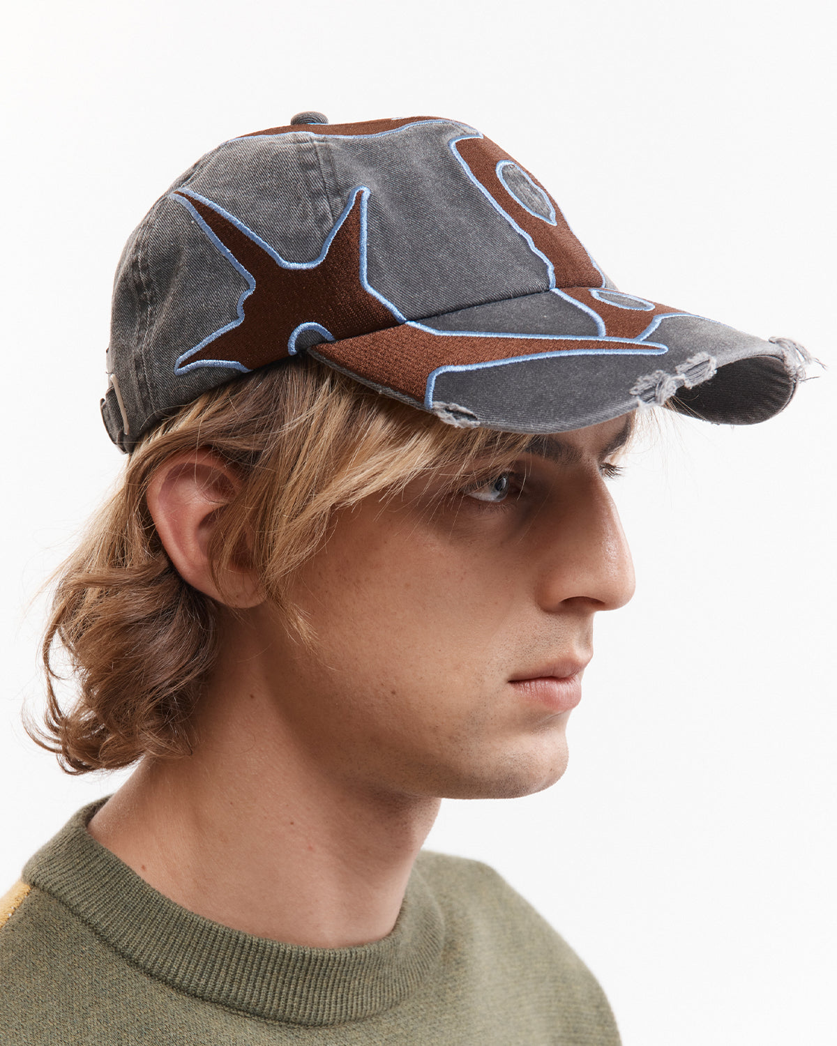 Outline Logo Cap - Black Wash