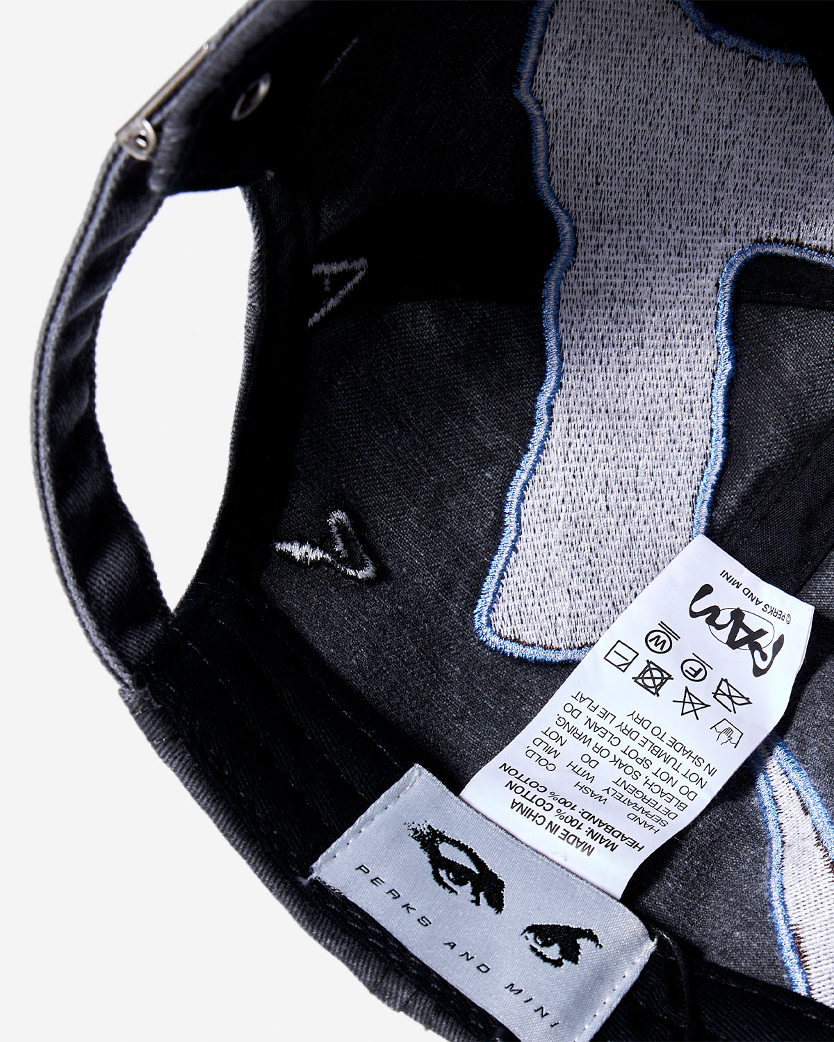 Outline Logo Cap - Black Wash