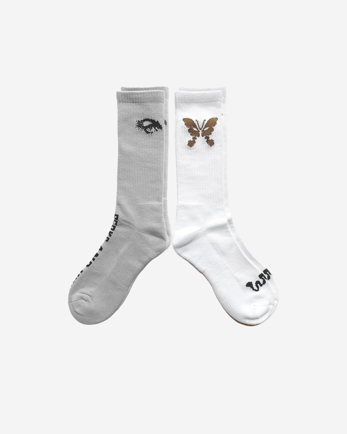Pam 2 Pack Sport Socks - Grey And White