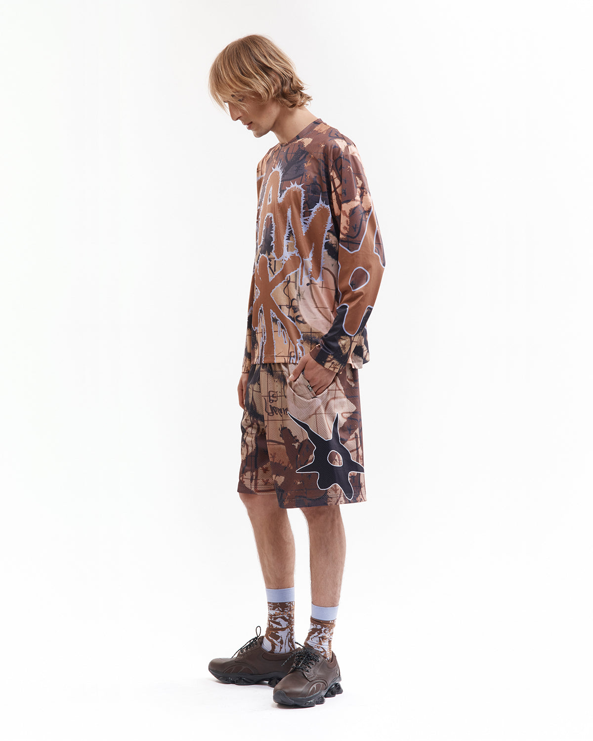 Patina LS Mesh Top - Multi