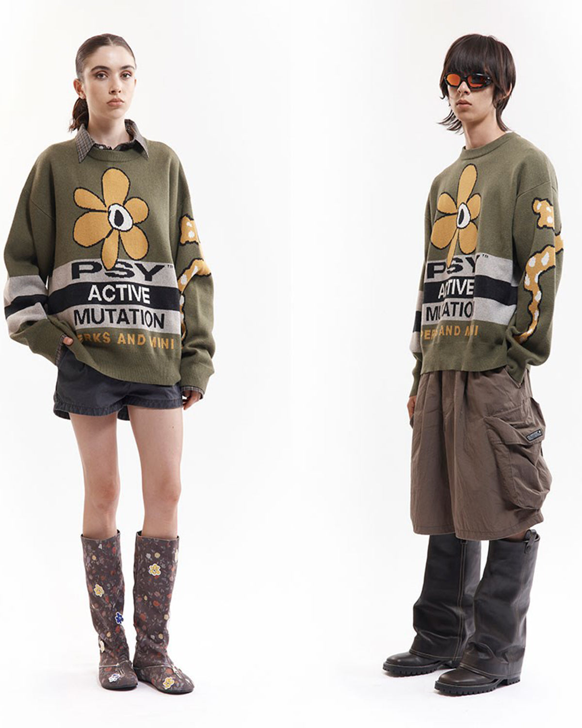World Melt Knit Crewneck - Multi