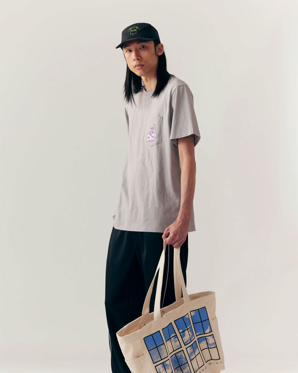 Pinga Pocket Tee - Cement