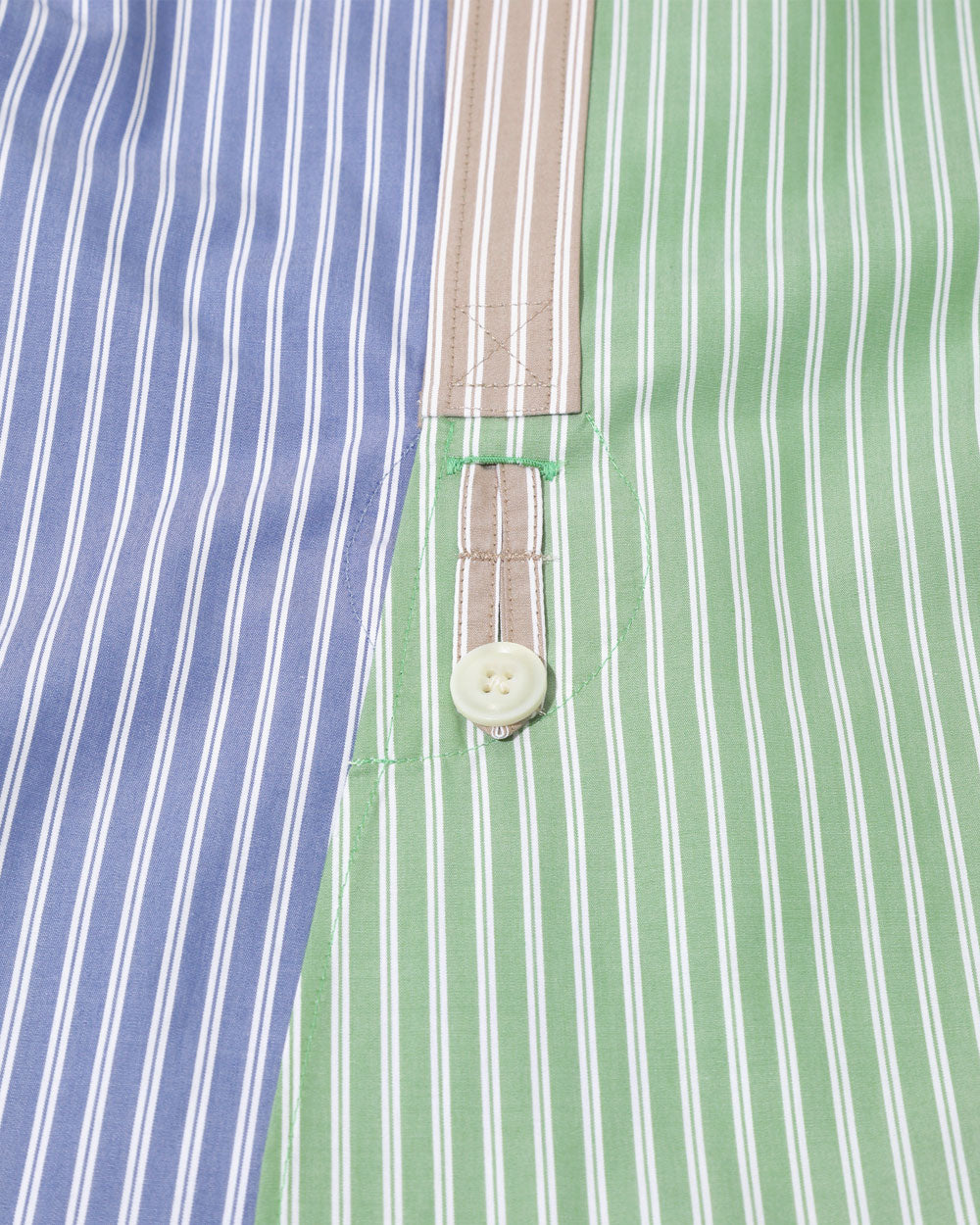 Pinhole Regular Collar EDW Shirt - Cotton Stripe Cloth - Crazy