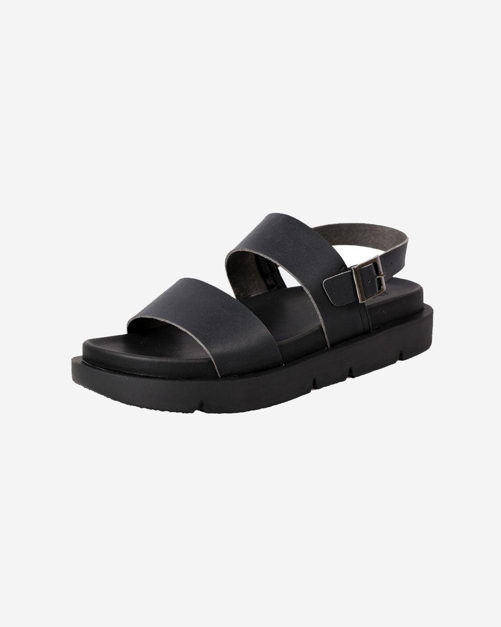 Santorini Sandals Leather - Black