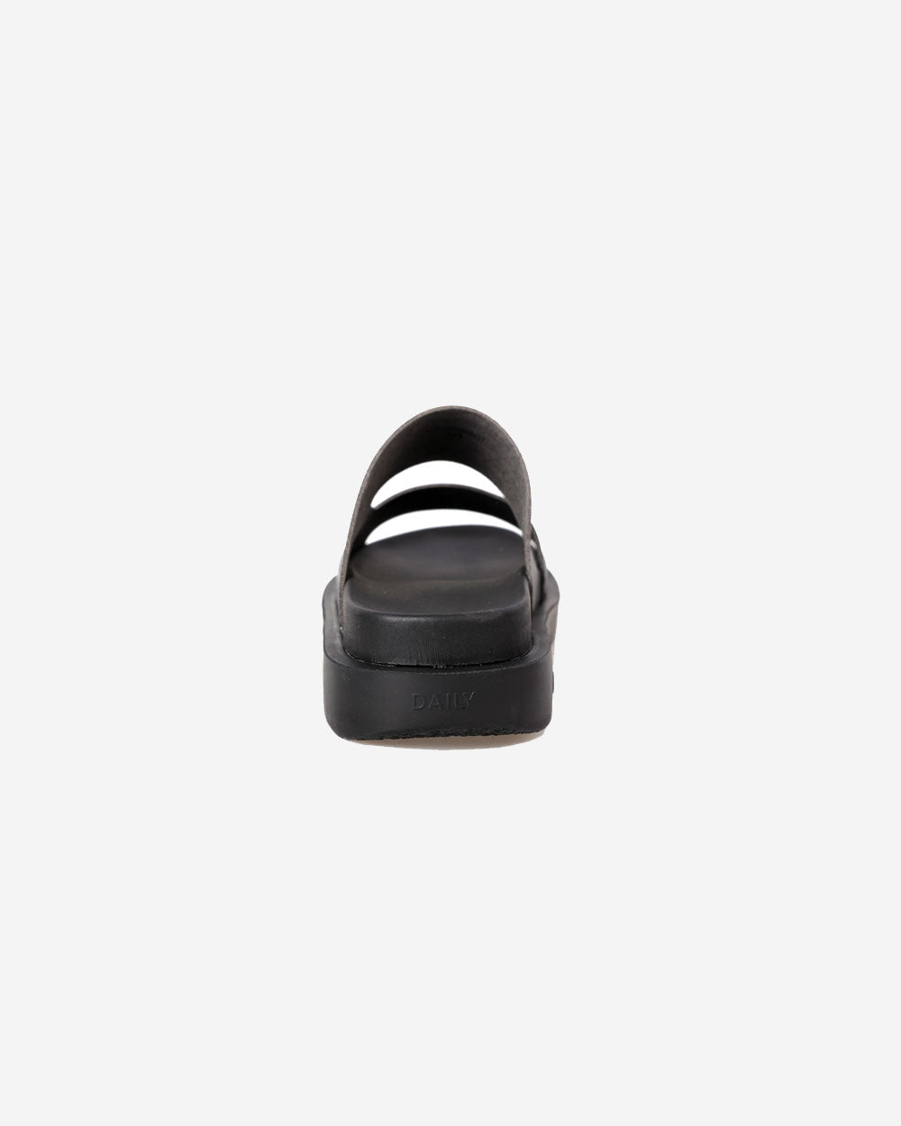 Santorini Slide Leather - Black